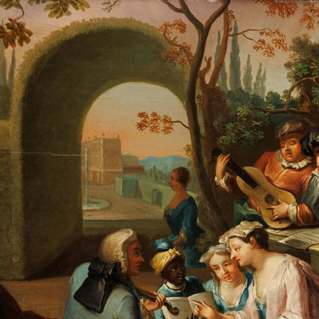 Antique Painting Gallant Scene French School XVIII Century - French school. Mid 18th century | Art | Antique Painting