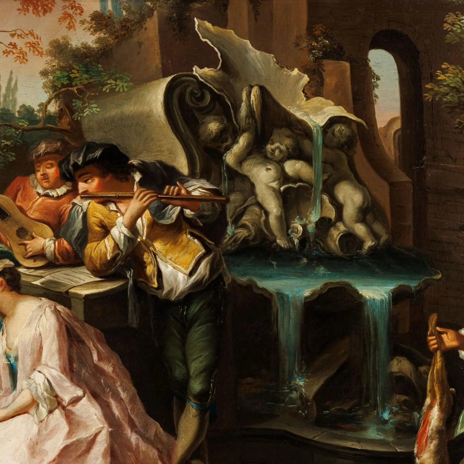 Antique Painting Gallant Scene French School XVIII Century - French school. Mid 18th century | Art | Antique Painting