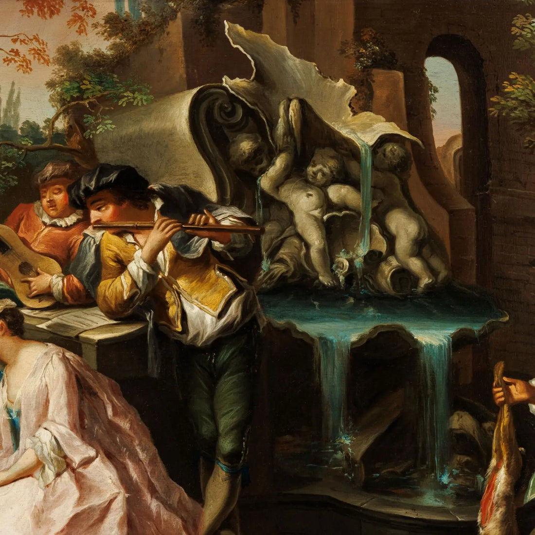 Antique Painting Gallant Scene French School XVIII Century - French school. Mid 18th century | Art | Antique Painting
