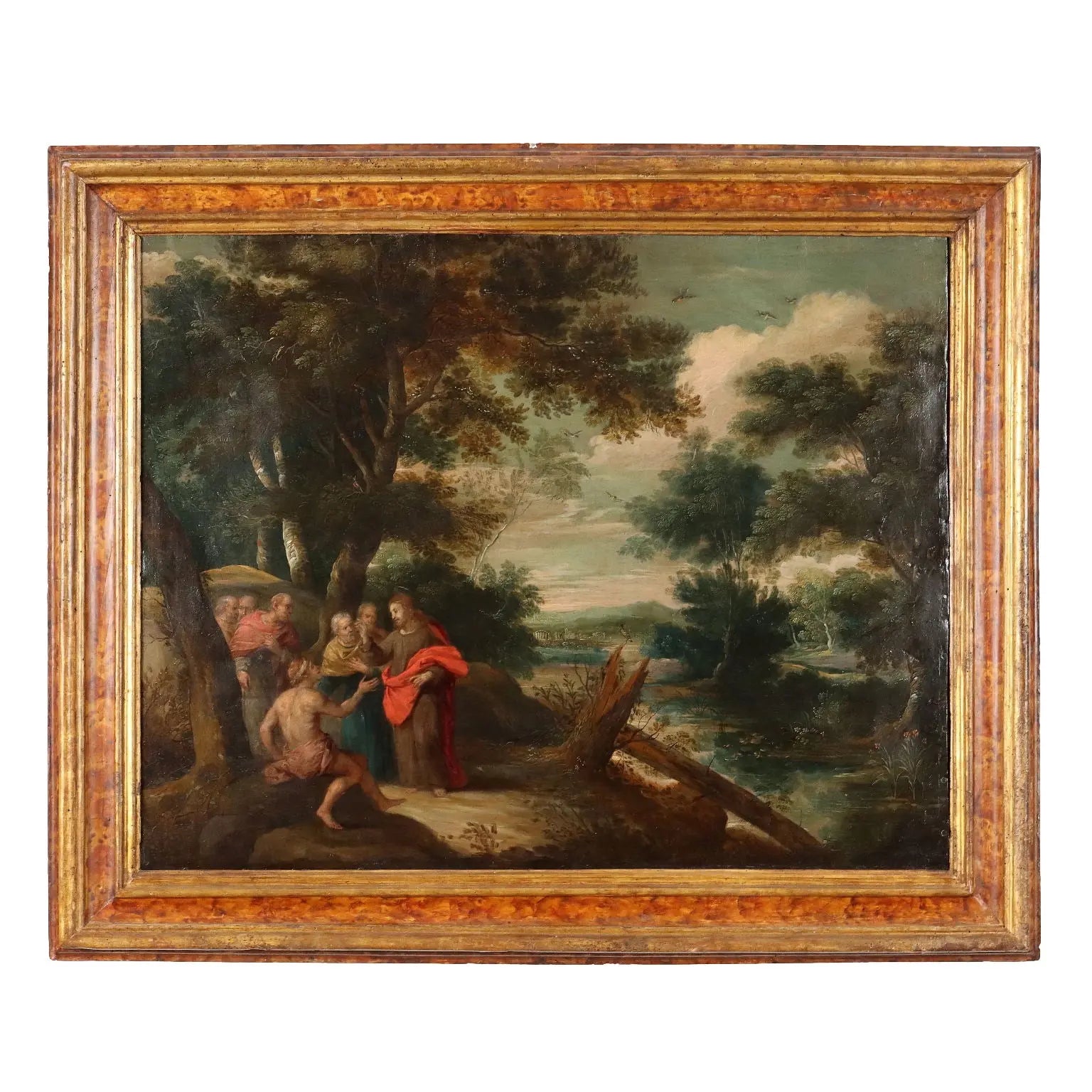 Ancient Painting Healing Scene '600 Oil on Copper | Art | Antique Painting