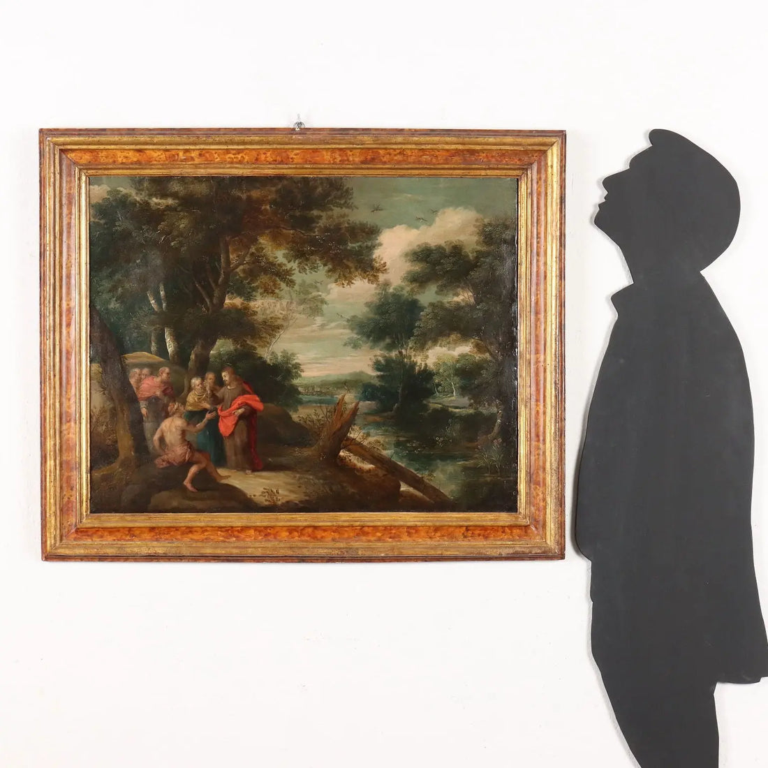 Ancient Painting Healing Scene '600 Oil on Copper | Art | Antique Painting