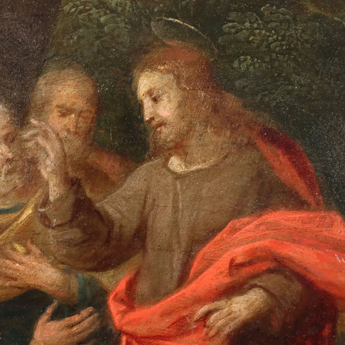 Ancient Painting Healing Scene '600 Oil on Copper | Art | Antique Painting