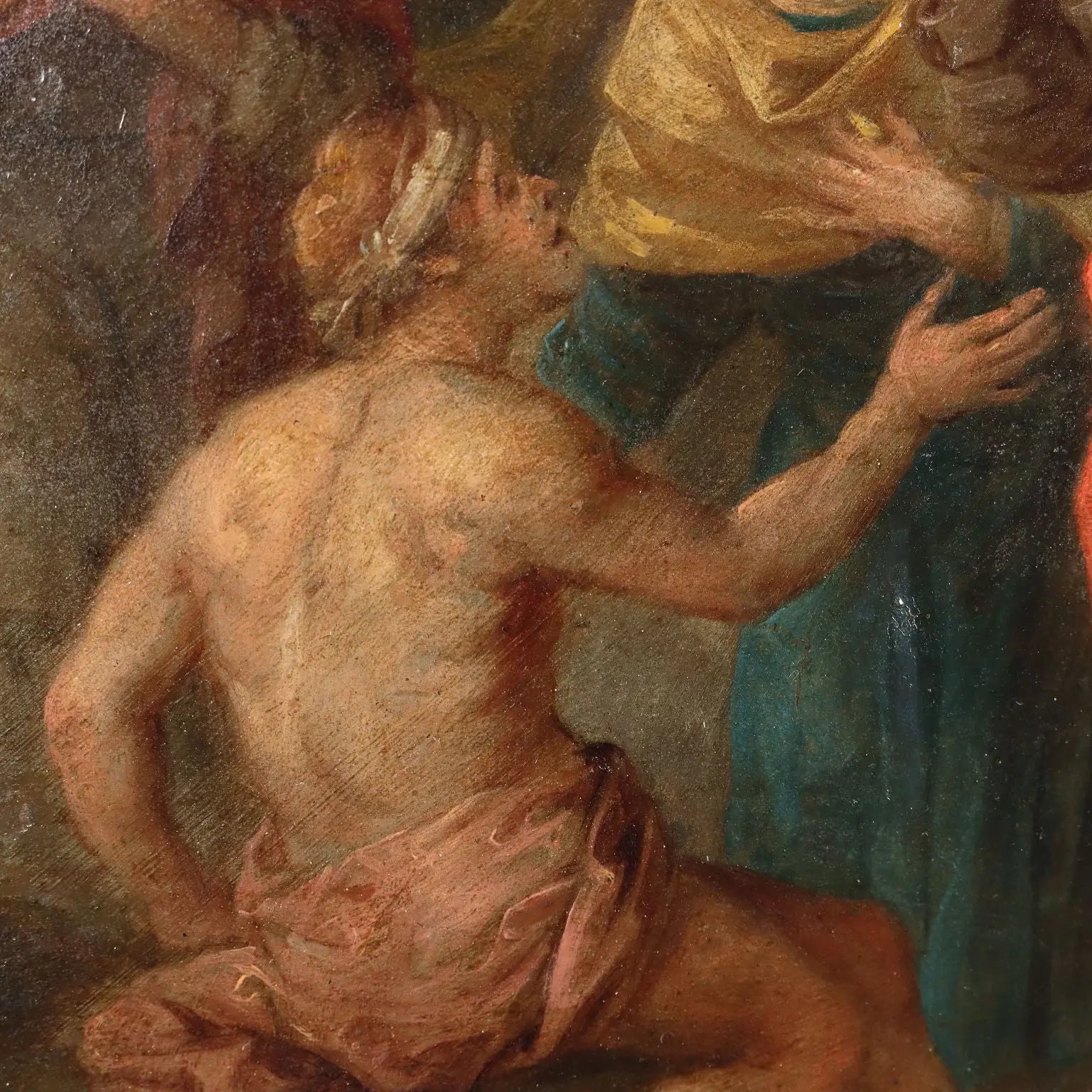Ancient Painting Healing Scene '600 Oil on Copper | Art | Antique Painting