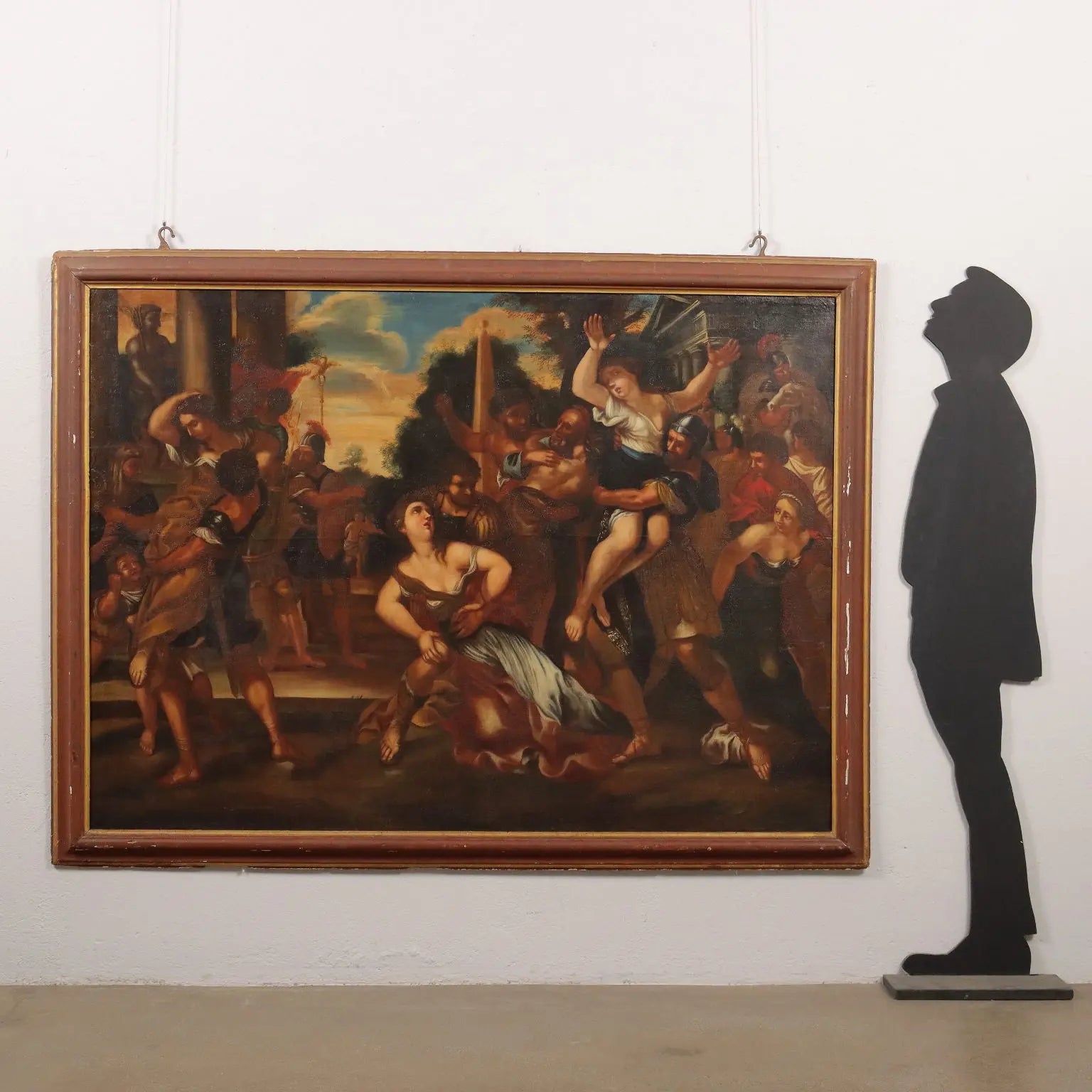 Antique Painting '600 The Rape of the Sabine Oil on Canvas Framed | Art | Antique Painting