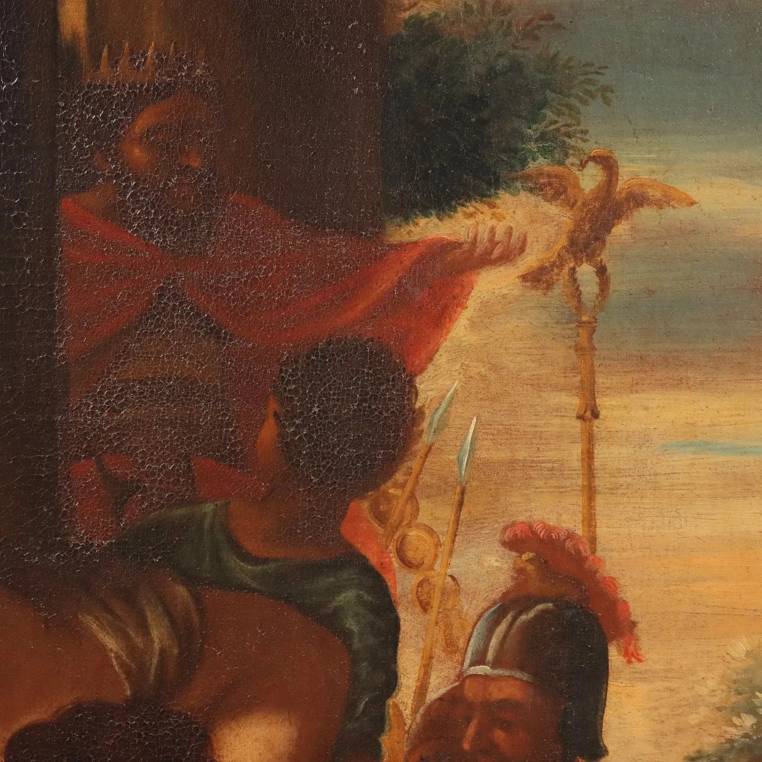 Antique Painting '600 The Rape of the Sabine Oil on Canvas Framed | Art | Antique Painting