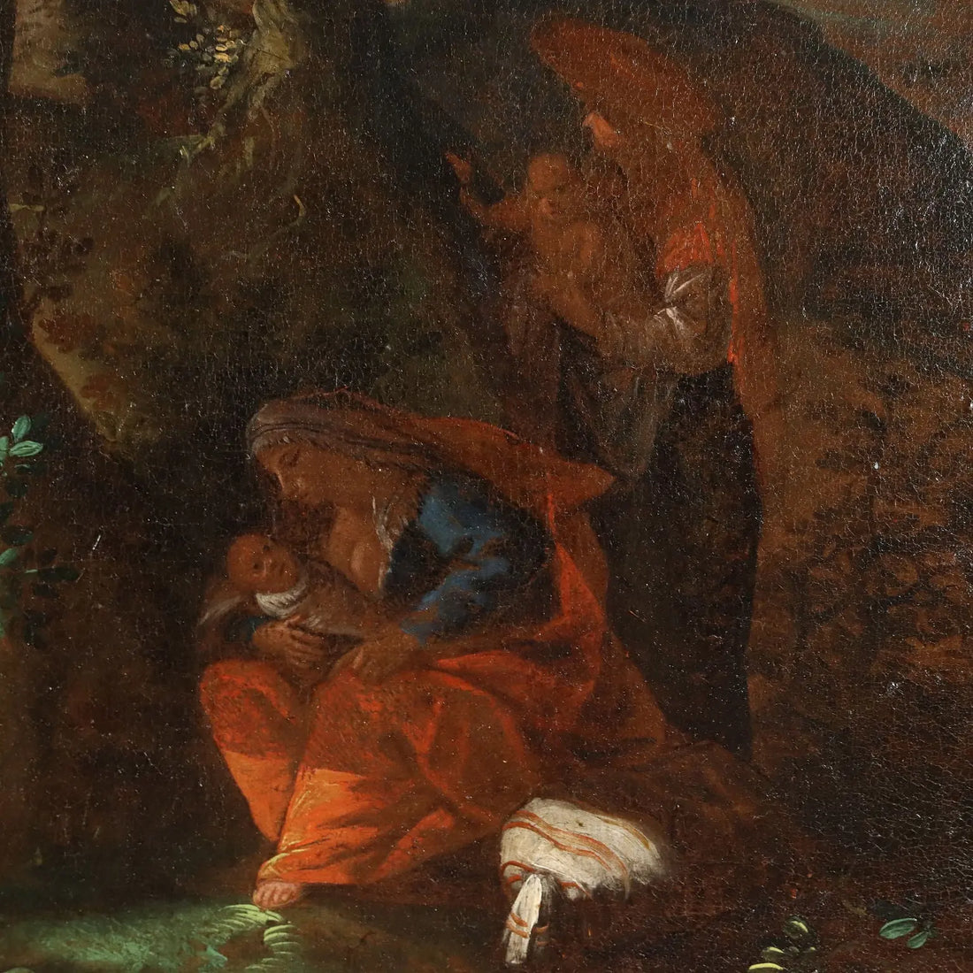Ancient Painting '600-'700 The Preaching of St. John Canvas | Art | Antique Painting