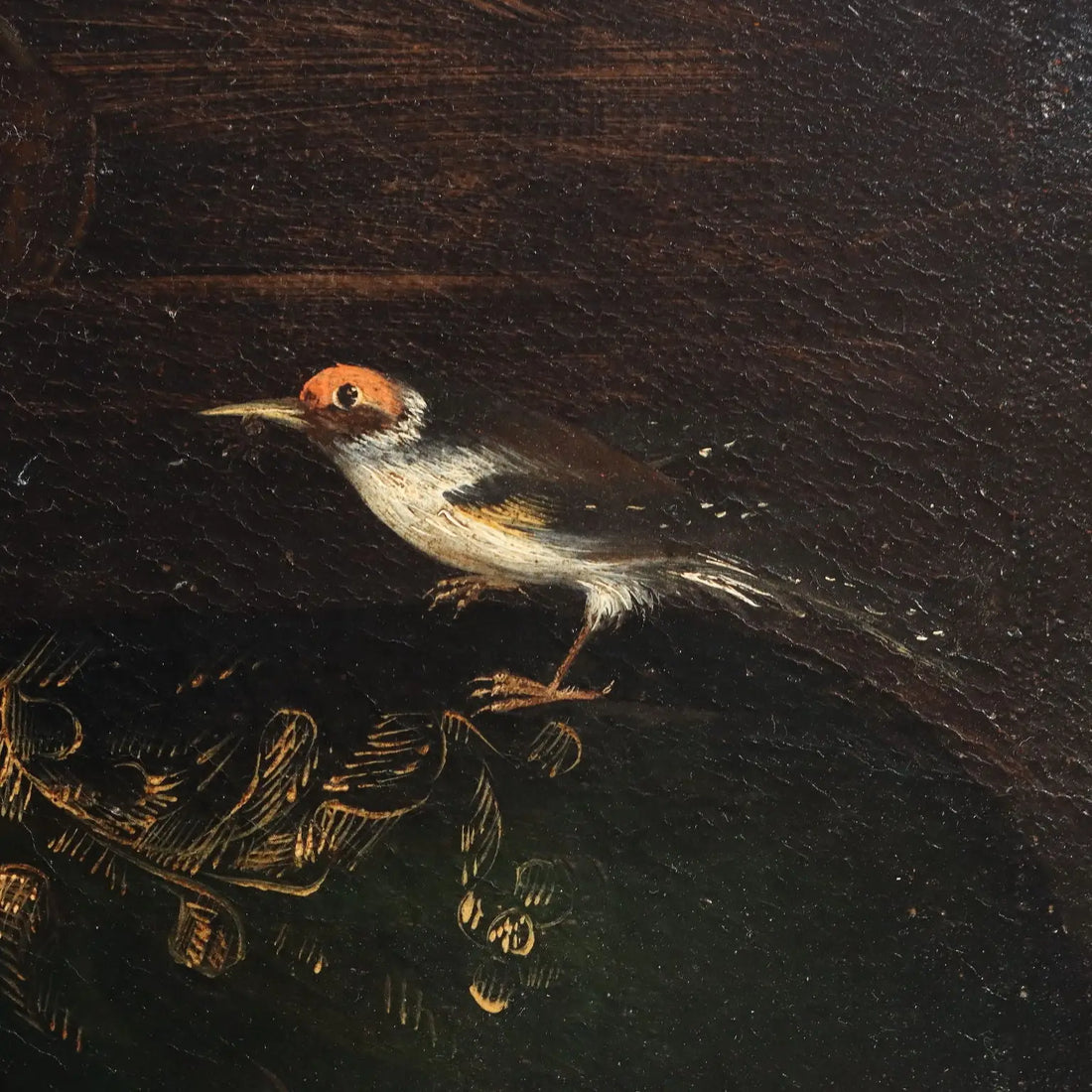 Ancient Painting Still Life with Flowers and Birds Oil on Canvas '600 | Art | Antique Painting