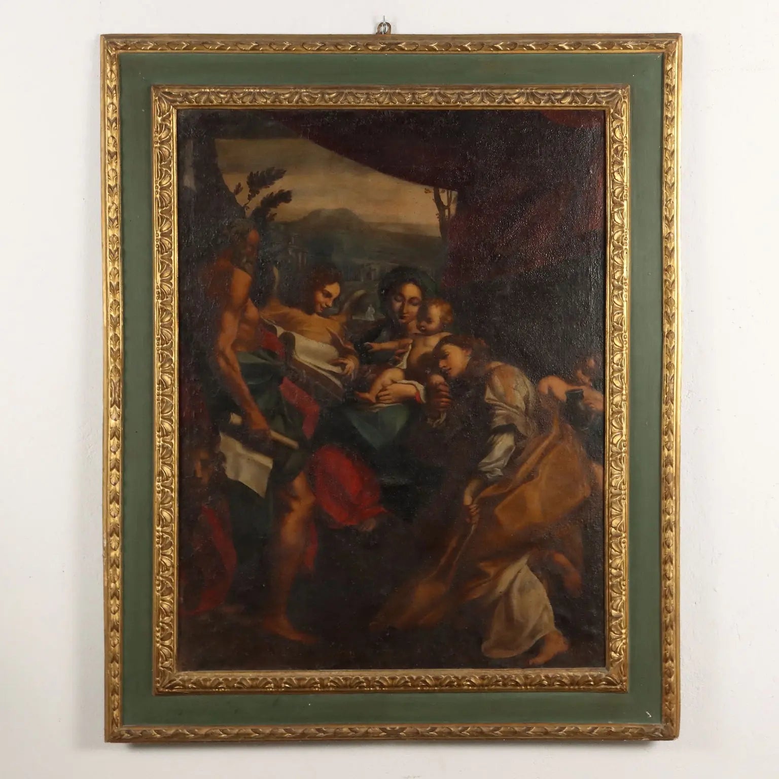 Antique Painting The Virgin Mary of St. Jerome Oil on Canvas '600 | Art | Antique Painting