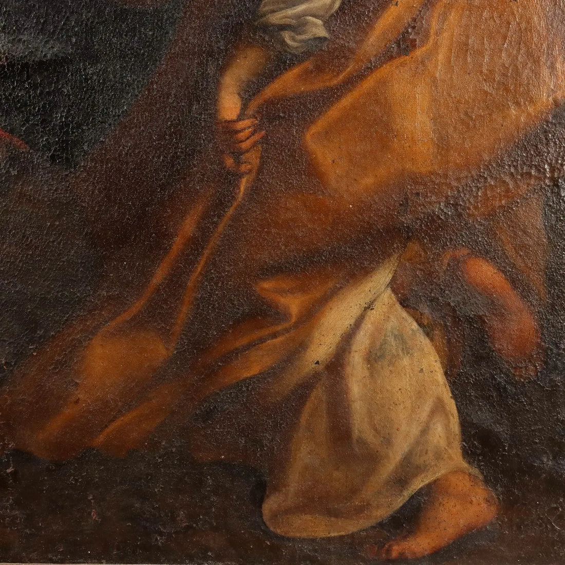 Antique Painting The Virgin Mary of St. Jerome Oil on Canvas '600 | Art | Antique Painting