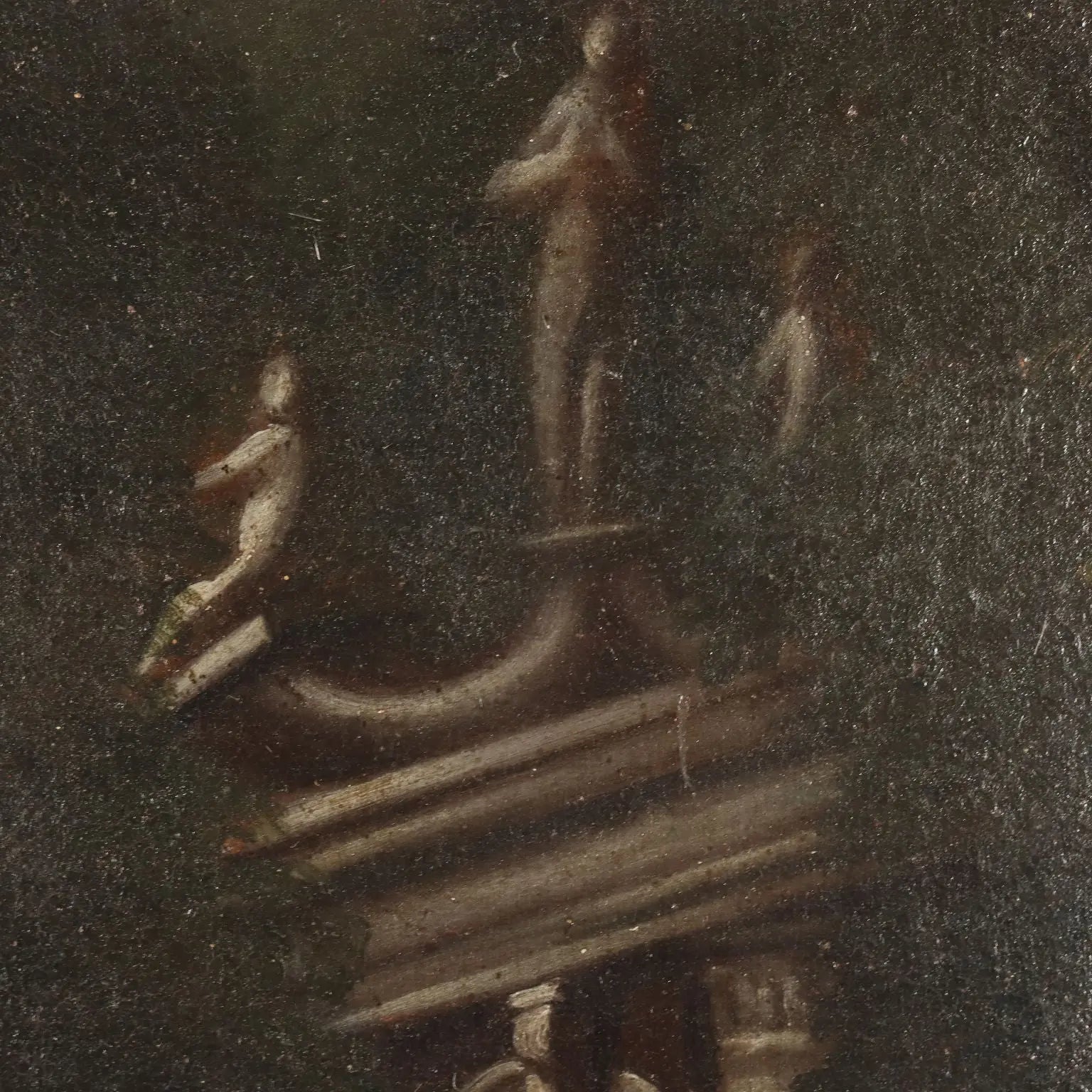 Antique Painting '600-'700 Moses Rescued from the Water Oil on Canvas | Art | Antique Painting