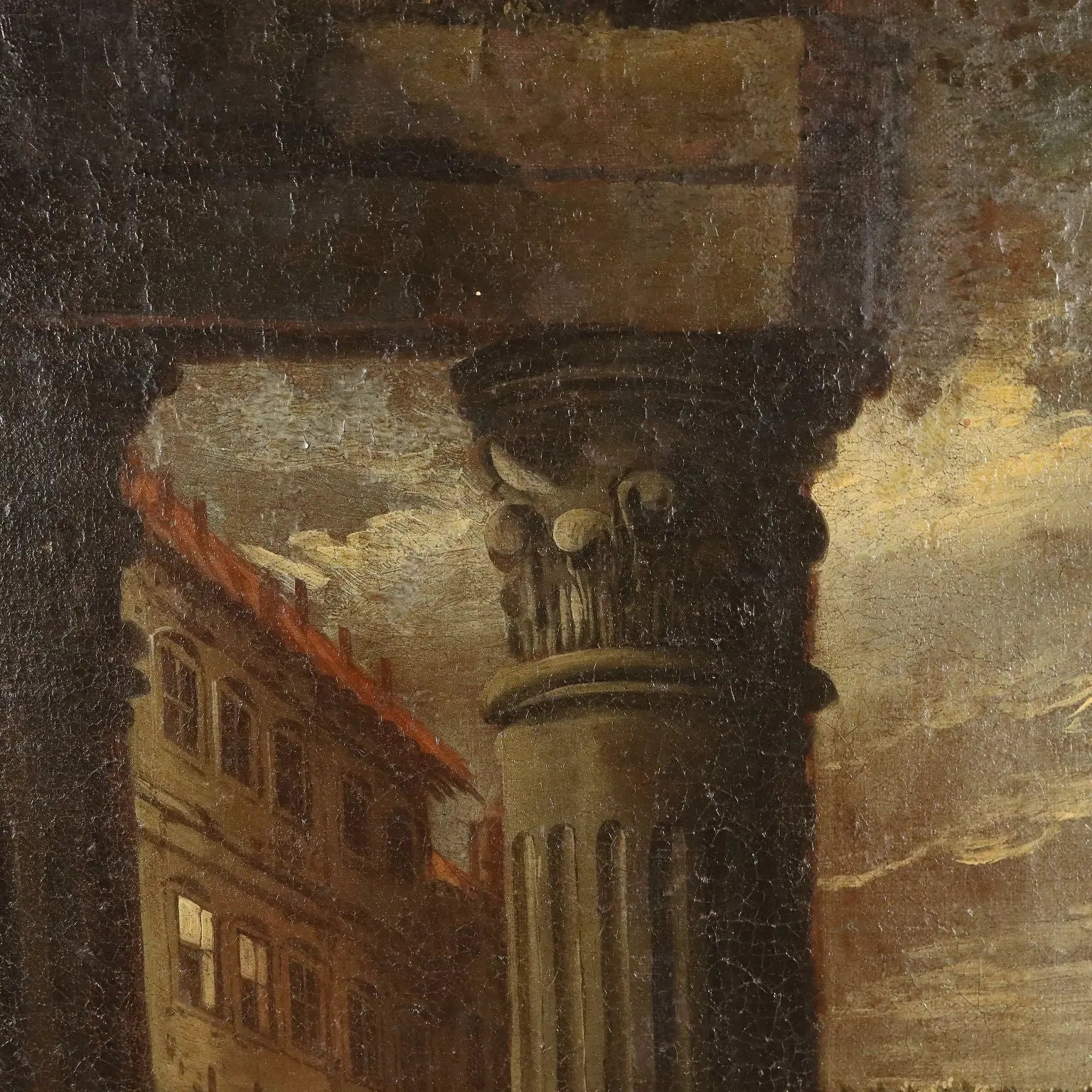 Antique Painting with the Holy Family Oil on Canvas '600 | Art | Antique Painting