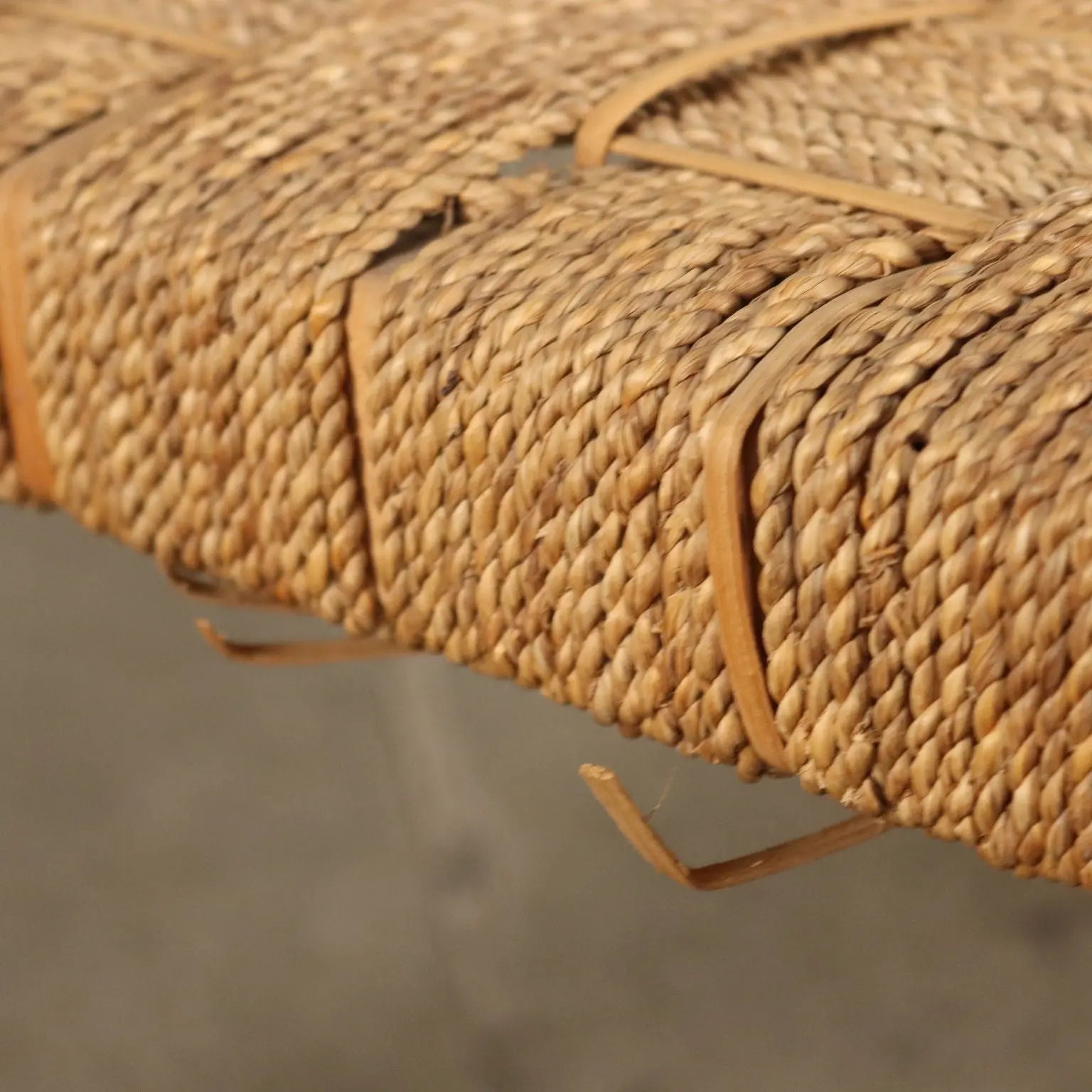 Pair of Vintage 1950s Armchair Beech Woven Rope Italy | Modernism | Armchairs
