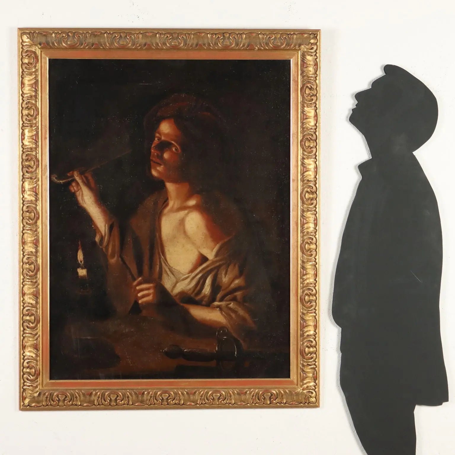 Antique Painting Young Man with a Pipe Oil on Canvas XVIII Century | Art | Antique Painting