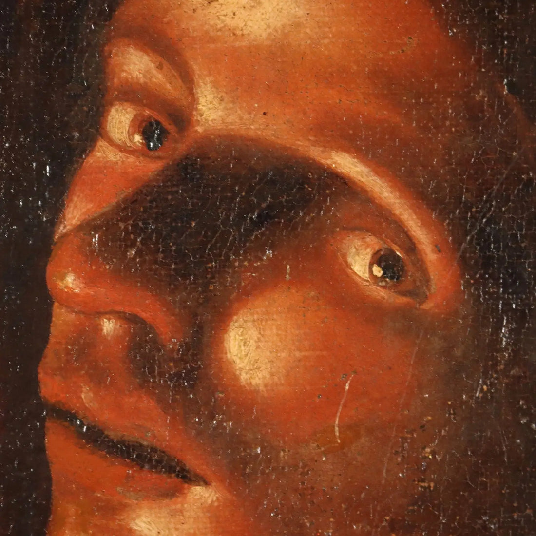 Antique Painting Young Man with a Pipe Oil on Canvas XVIII Century | Art | Antique Painting