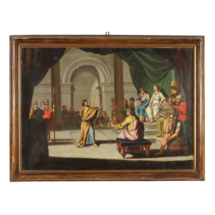 Antique Painting Historical Subject Oil on Canvas XVIII Century | Art  Antique Painting