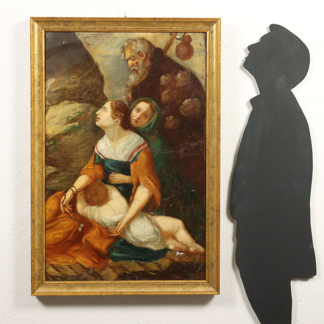 Antique Painting with Religious Subject Oil on Canvas XVIII Century | Art  Antique Painting
