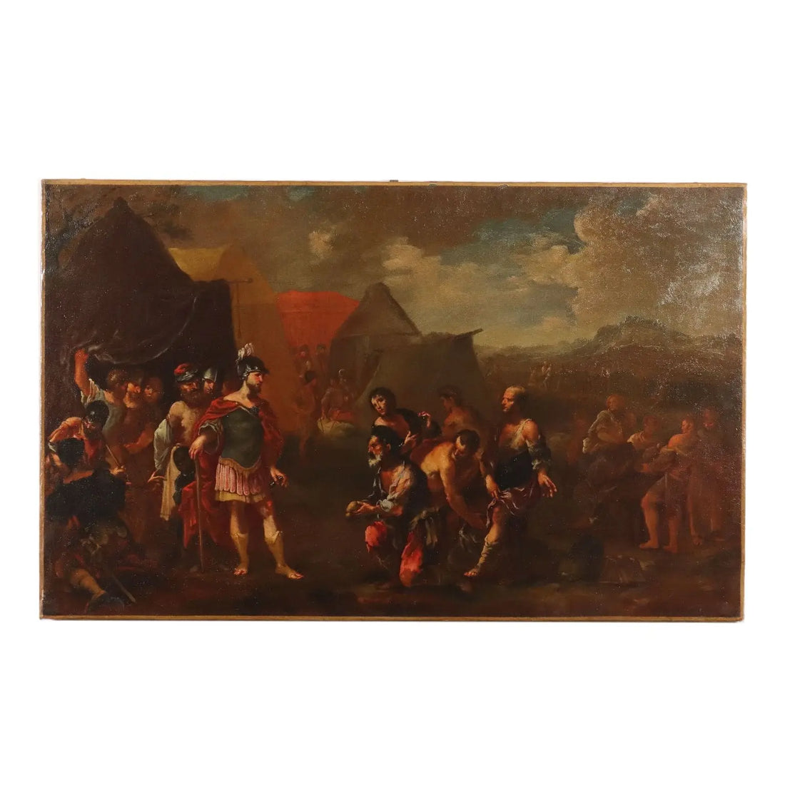 Antique Painting with Historical Subject Oil on Canvas XVII Century | Art | Antique Painting