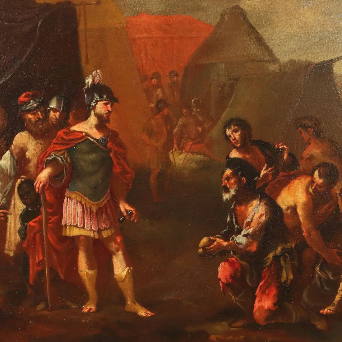 Antique Painting with Historical Subject Oil on Canvas XVII Century | Art | Antique Painting