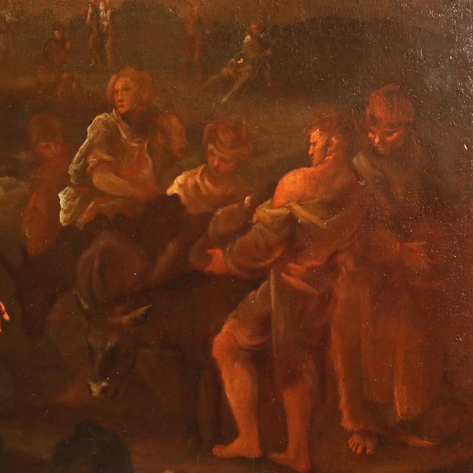 Antique Painting with Historical Subject Oil on Canvas XVII Century | Art | Antique Painting