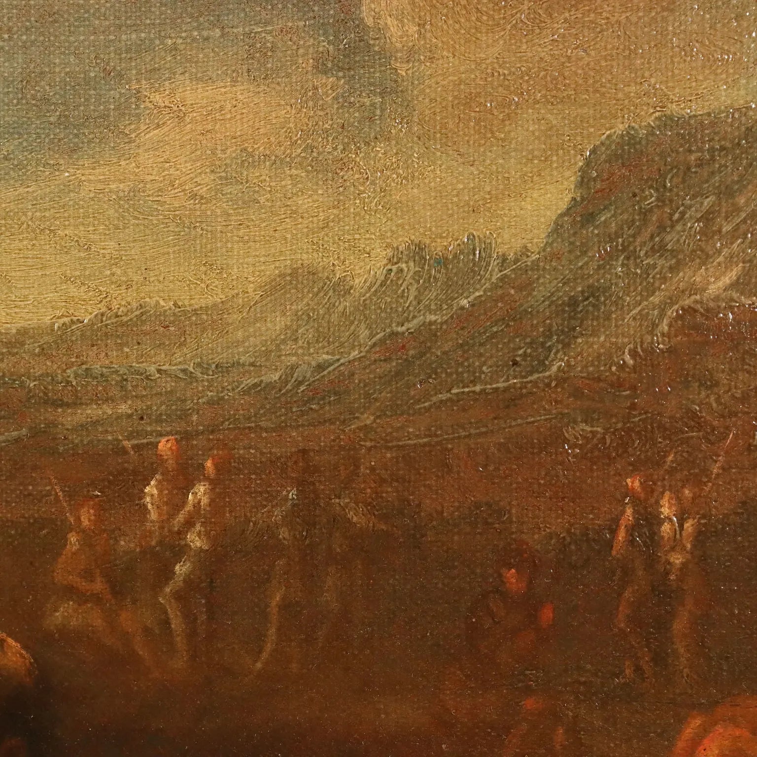 Antique Painting with Historical Subject Oil on Canvas XVII Century | Art | Antique Painting
