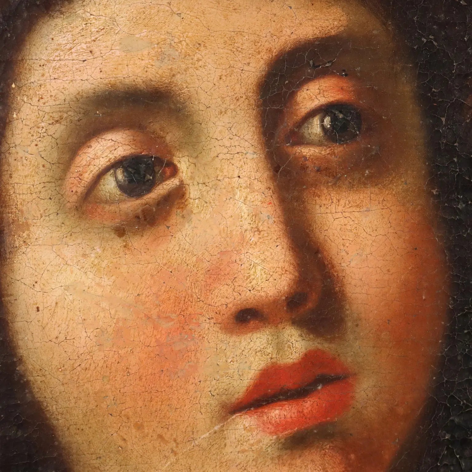 Antique Painting with Religious Subject Oil on Canvas XVIII Century | Art | Antique Painting
