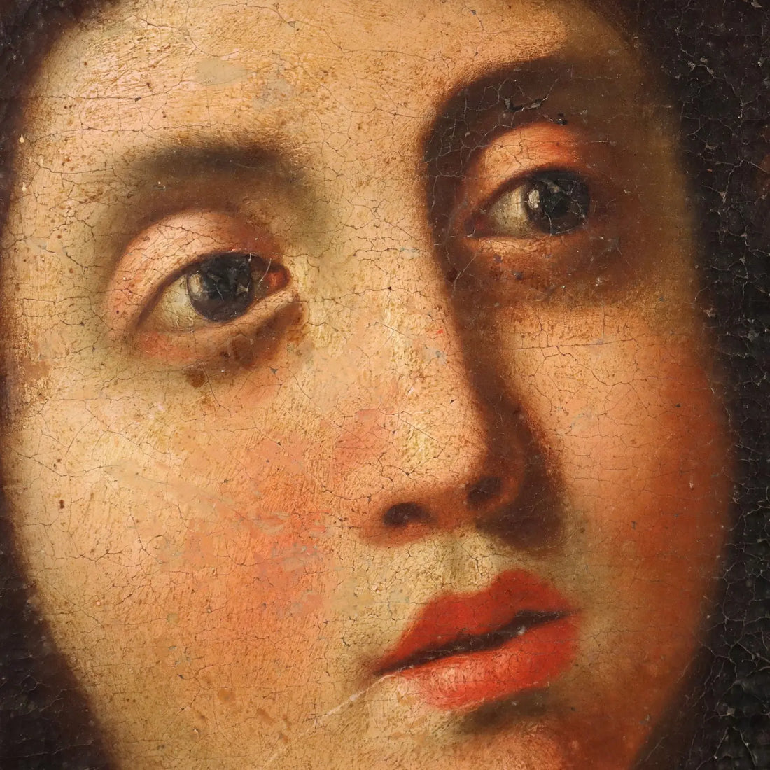 Antique Painting with Religious Subject Oil on Canvas XVIII Century | Art | Antique Painting
