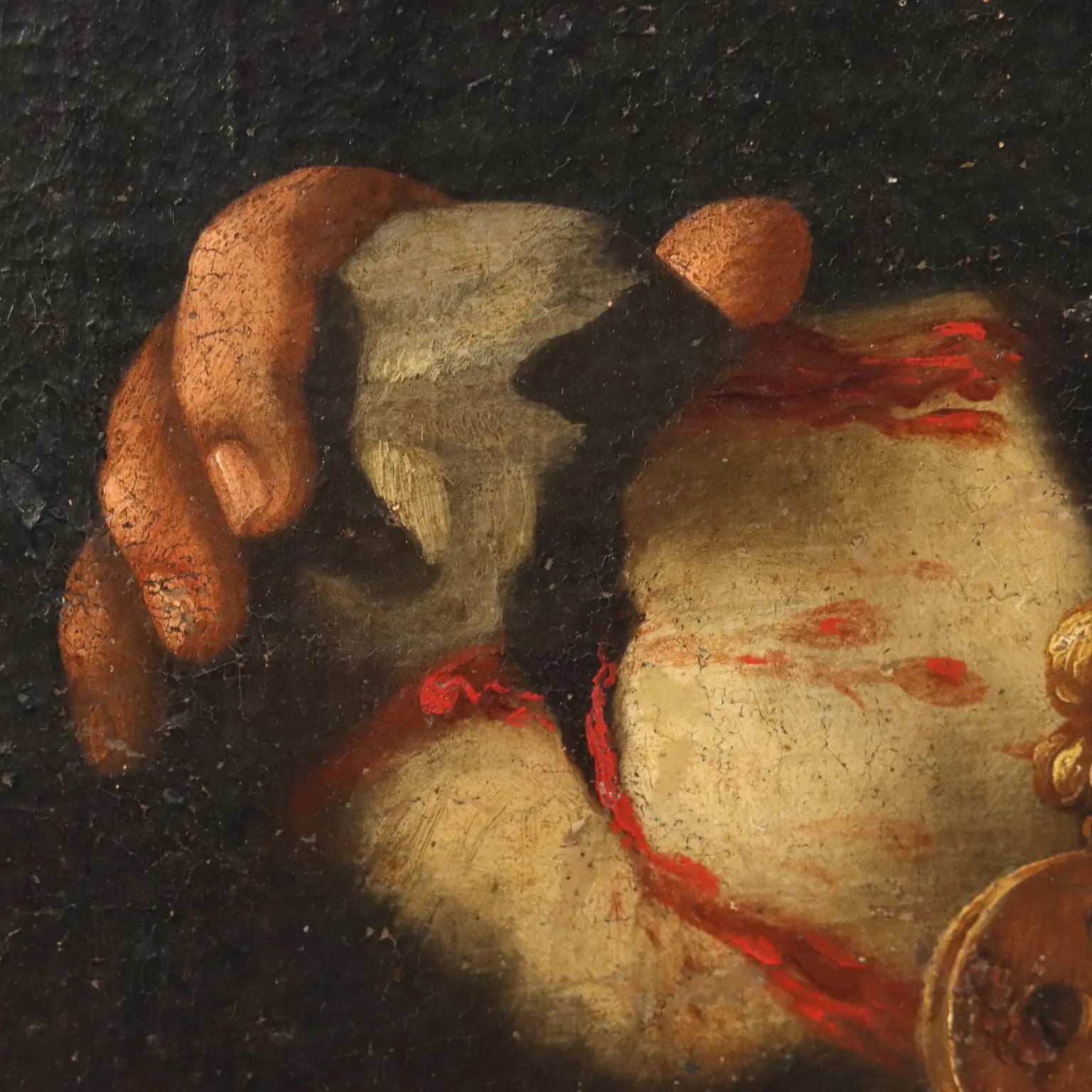 Antique Painting with Religious Subject Oil on Canvas XVIII Century | Art | Antique Painting