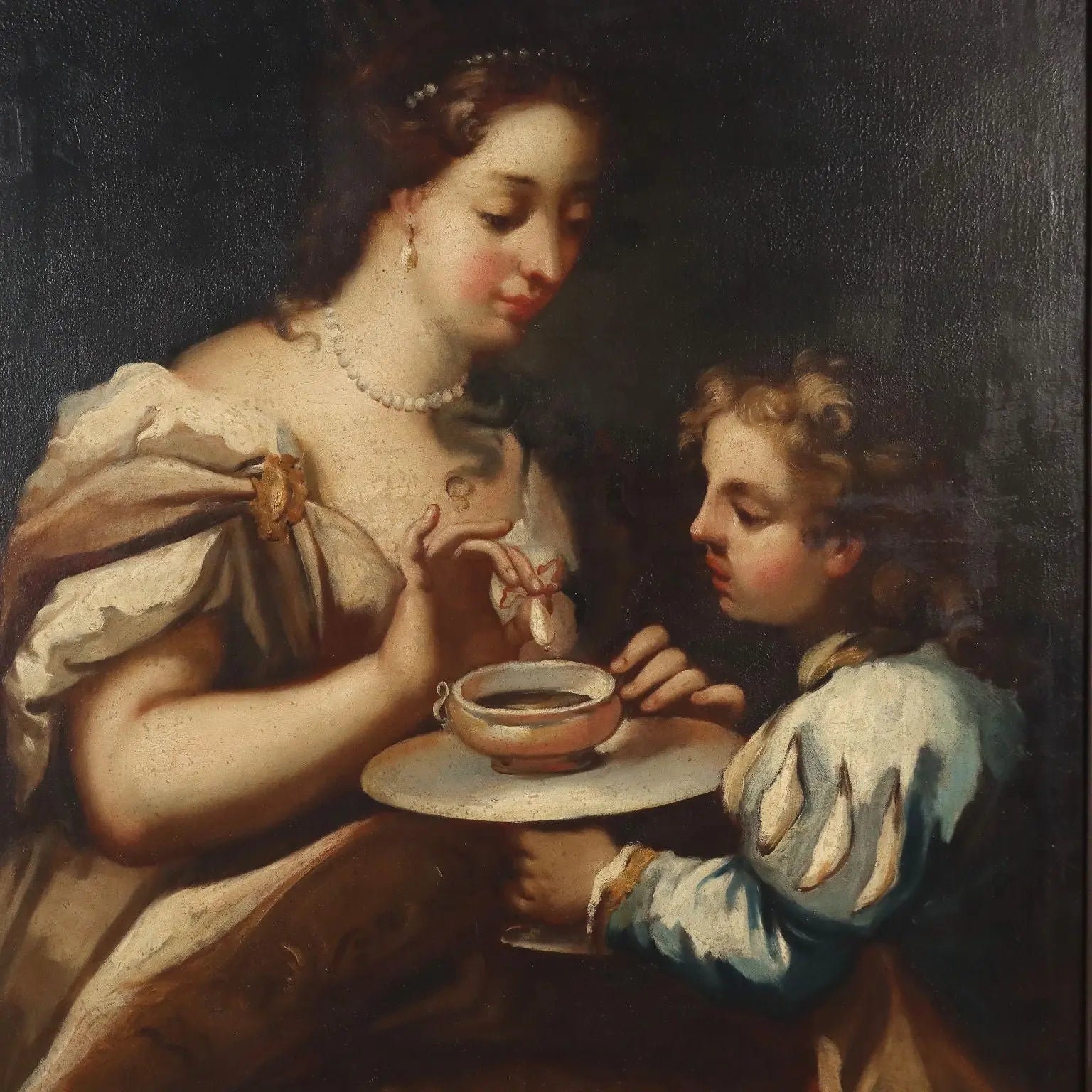 Antique Painting Historical Subject Oil on Canvas XVII Century | Art | Antique Painting