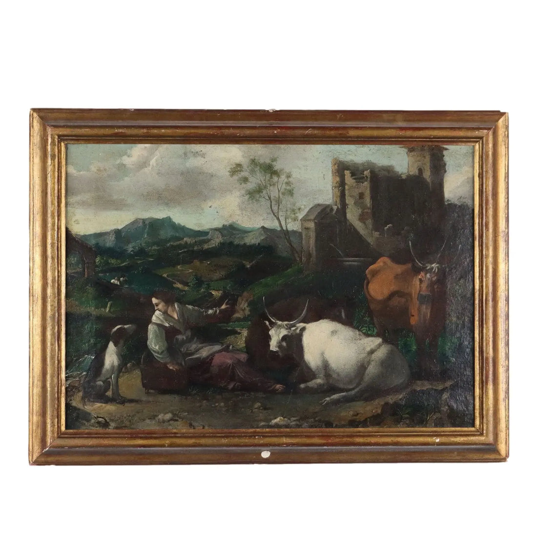 Antique Painting Nordic Landscape Oil on Canvas XVII-XVIII Century | Art | Antique Painting