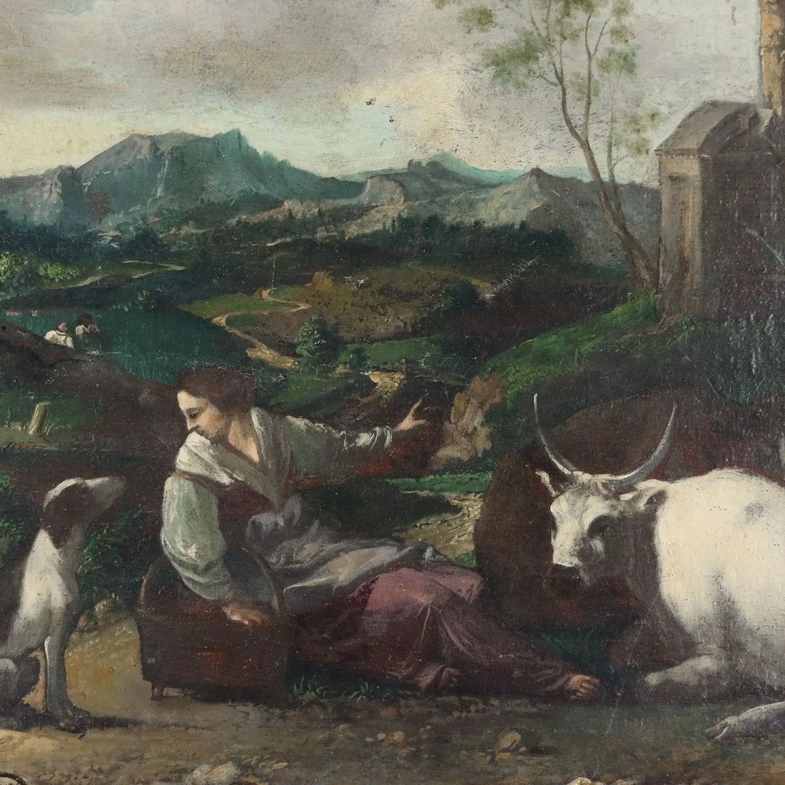 Antique Painting Nordic Landscape Oil on Canvas XVII-XVIII Century | Art | Antique Painting