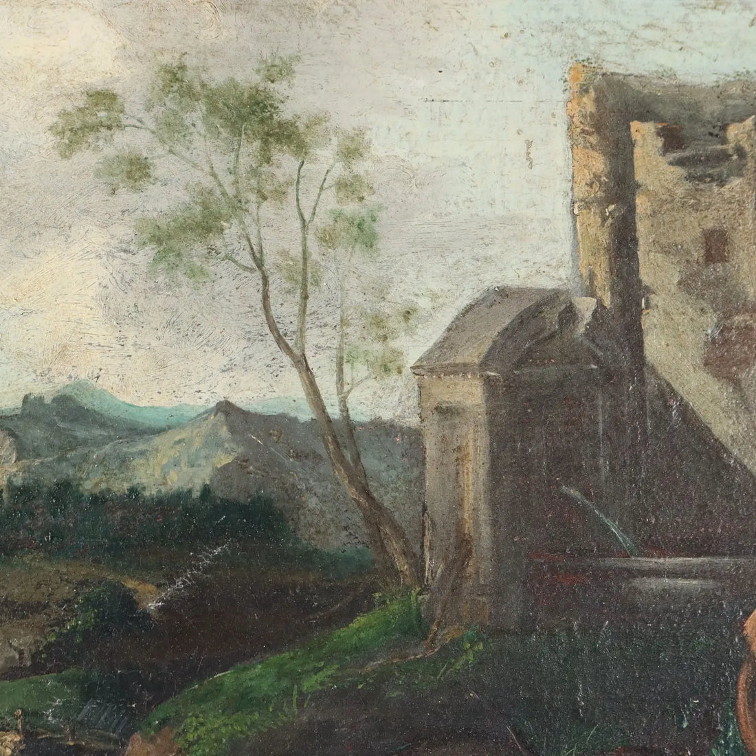 Antique Painting Nordic Landscape Oil on Canvas XVII-XVIII Century | Art | Antique Painting