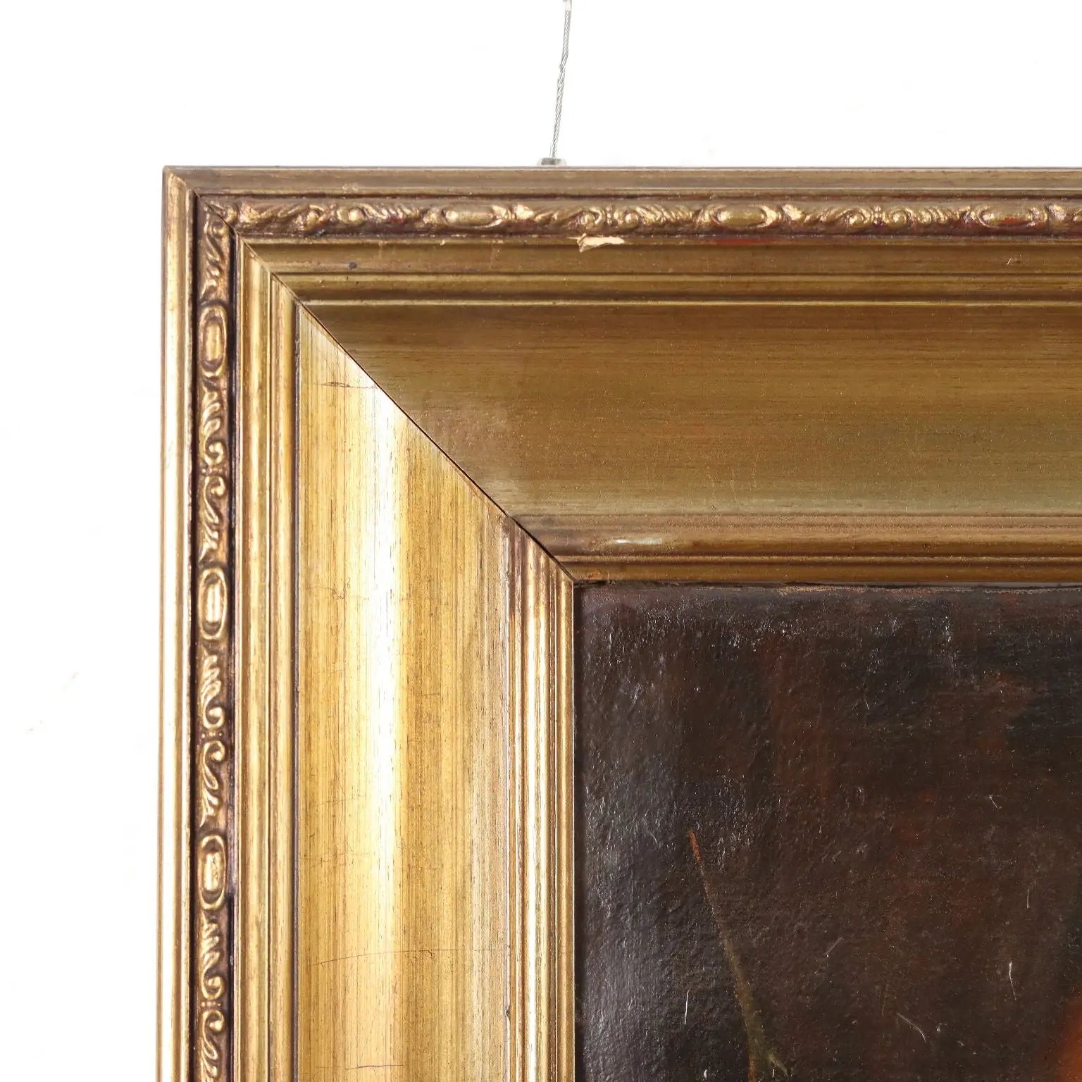 Antique Painting Religious Subject Oil on Canvas XVII Century - David Playing the Harp | Art | Antique Painting