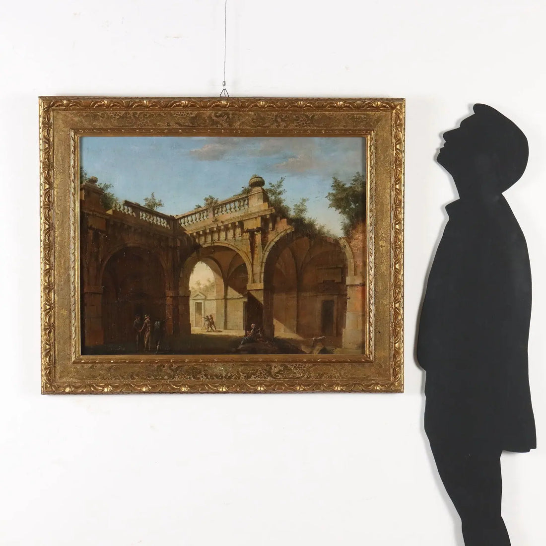 Antique Painting Folly Oil on Canvas Italy Late XVIII Century | Art | Antique Painting