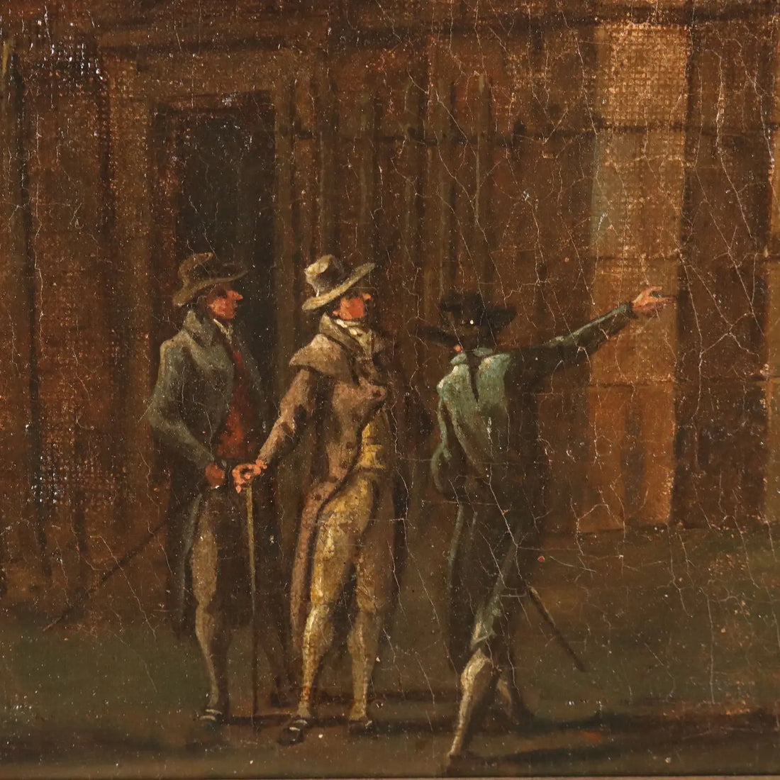 Antique Painting Folly Oil on Canvas Italy Late XVIII Century | Art | Antique Painting