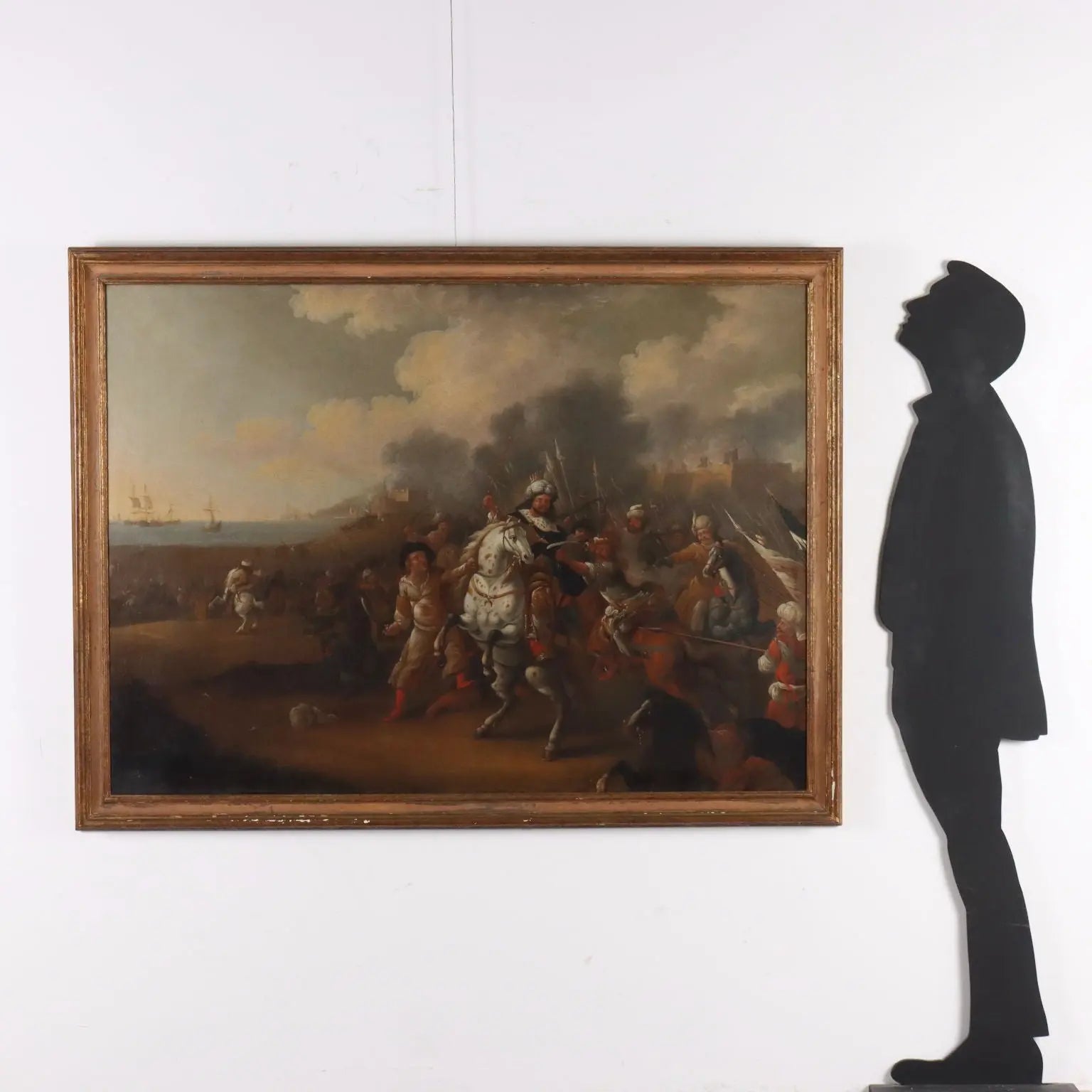 Antique Painting Battle Scene Oil on Canvas XVIII Century | Art | Antique Painting