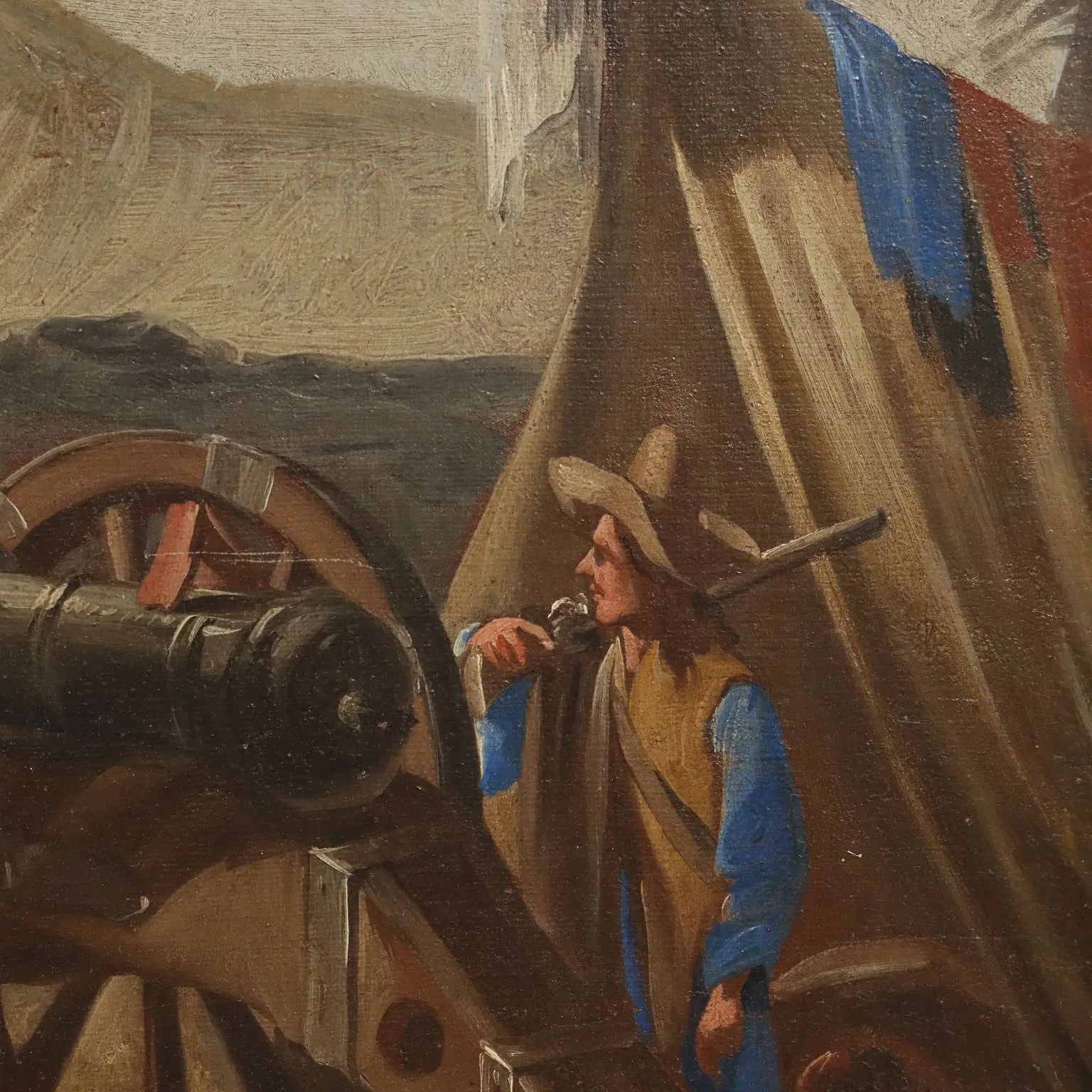 Antique Painting Historical Subject Oil on Canvas XVIII Century | Art | Antique Painting
