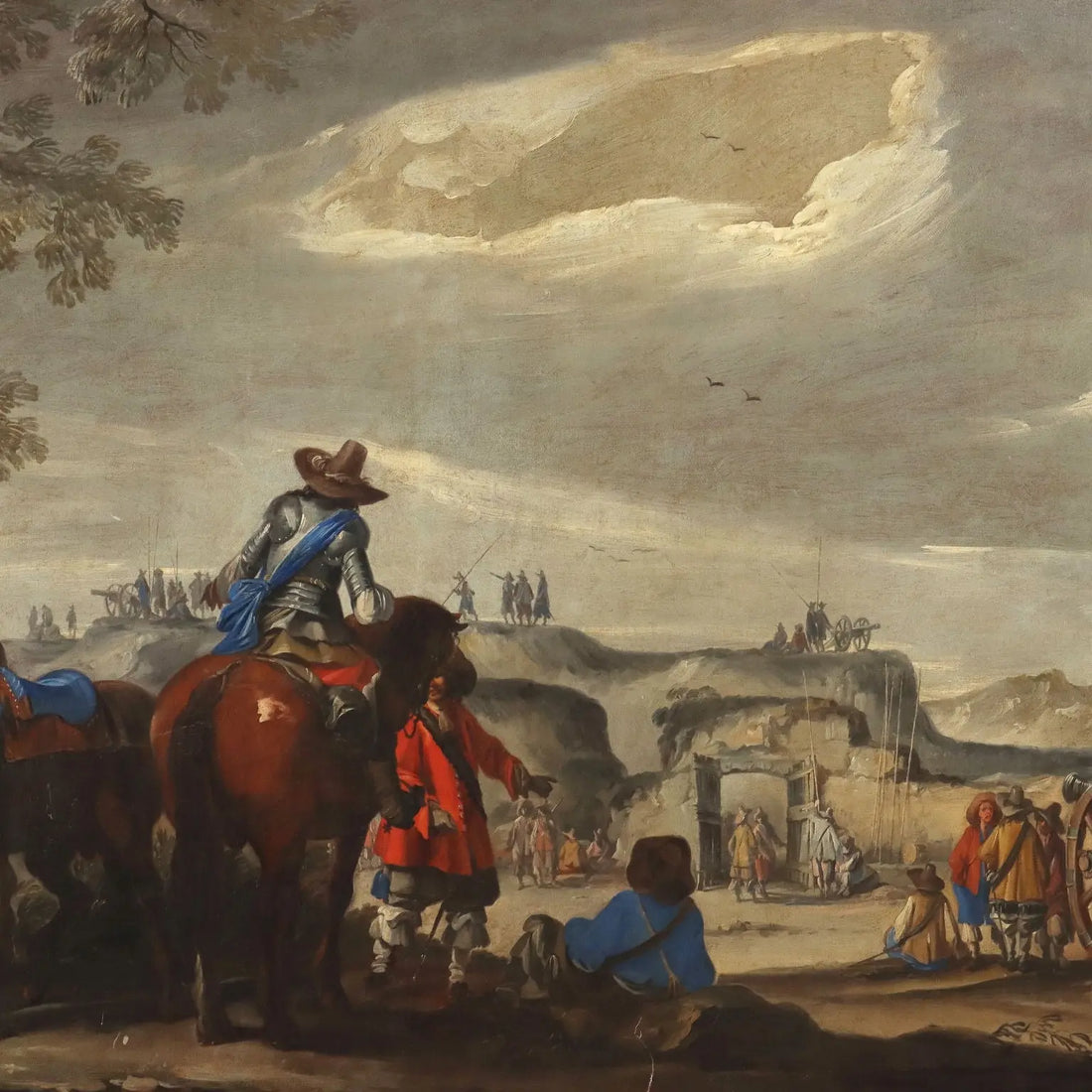 Antique Painting Historical Subject Oil on Canvas XVIII Century | Art | Antique Painting