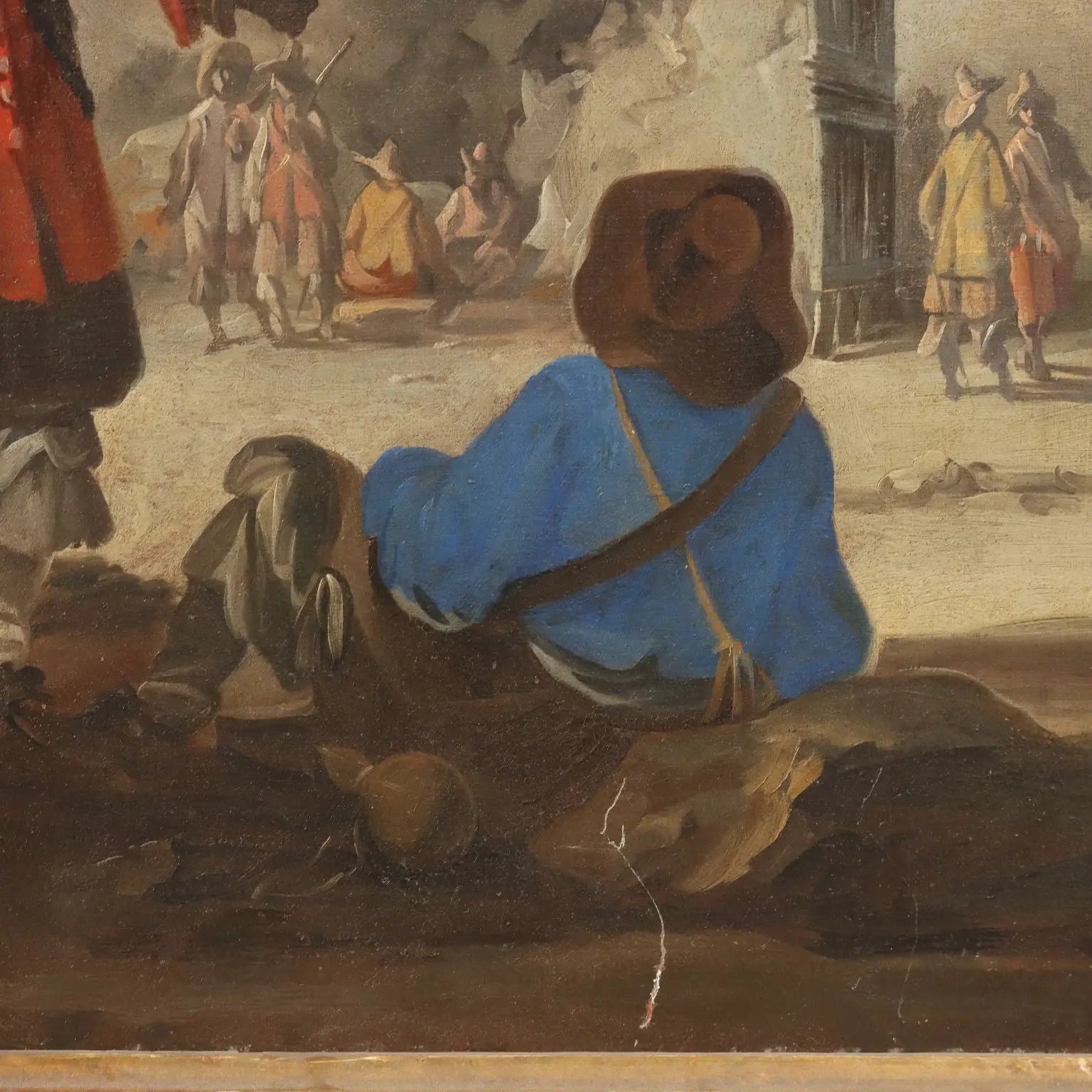 Antique Painting Historical Subject Oil on Canvas XVIII Century | Art | Antique Painting