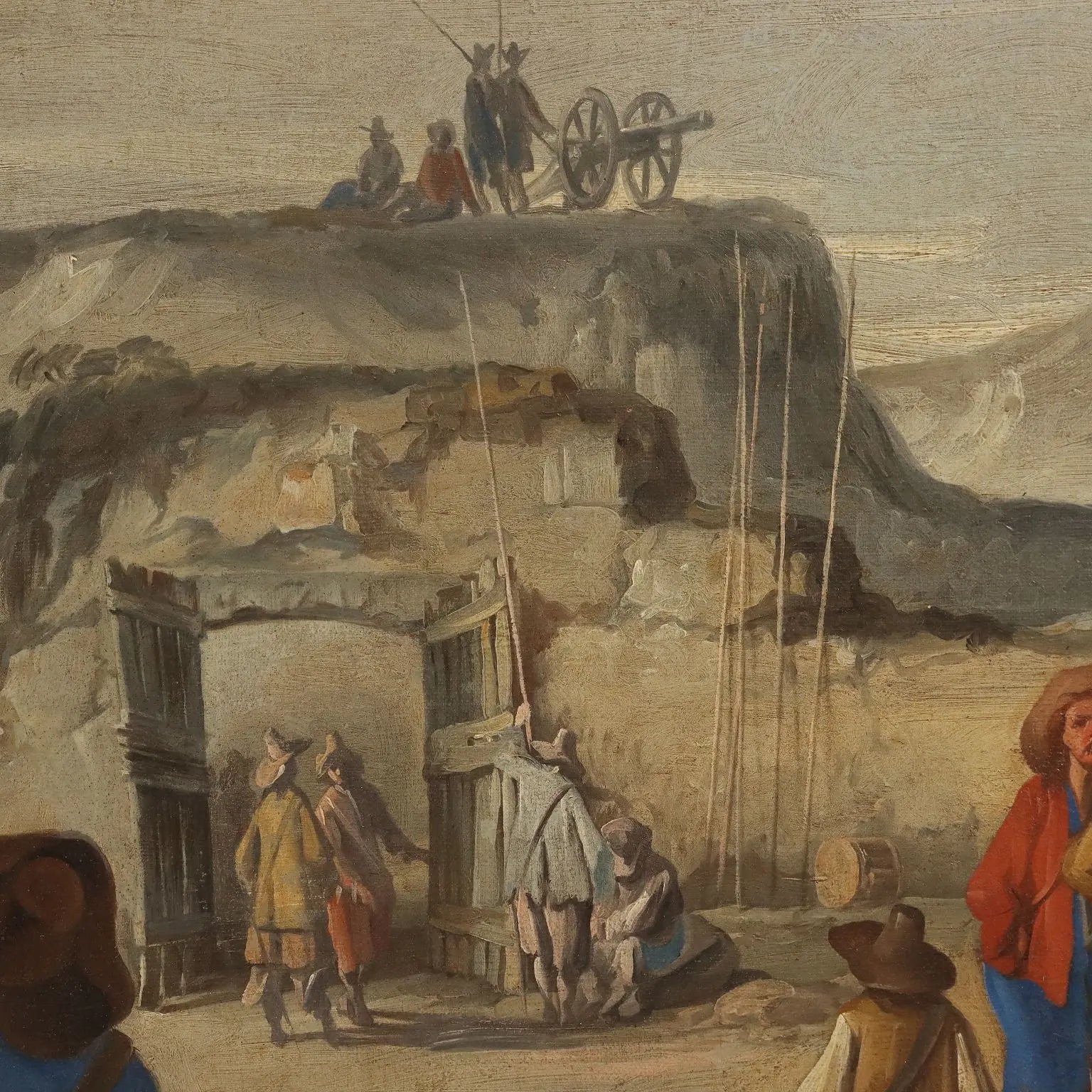 Antique Painting Historical Subject Oil on Canvas XVIII Century | Art | Antique Painting