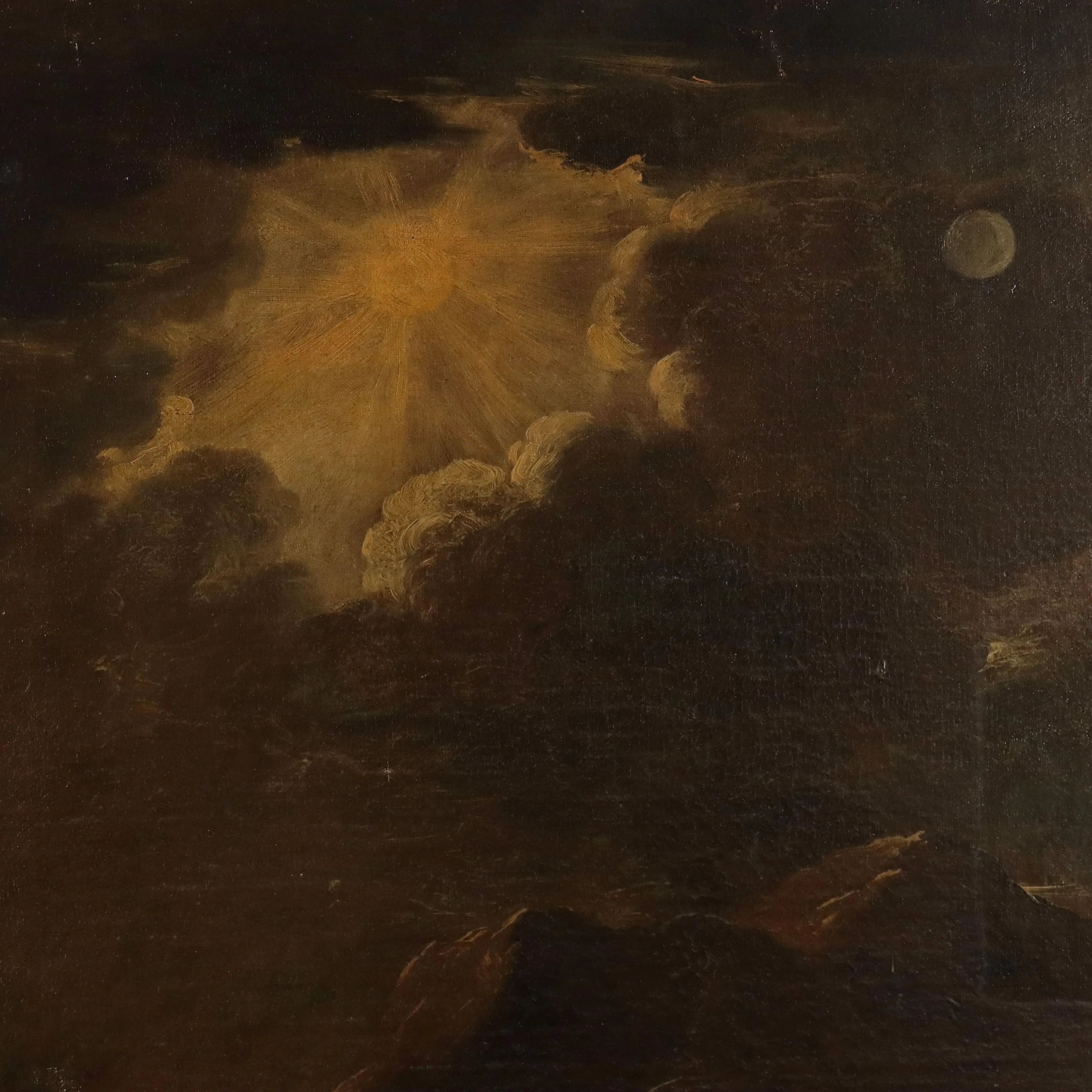 Antique Painting Preaching Scene Oil on Canvas XVIII Century | Art | Antique Painting