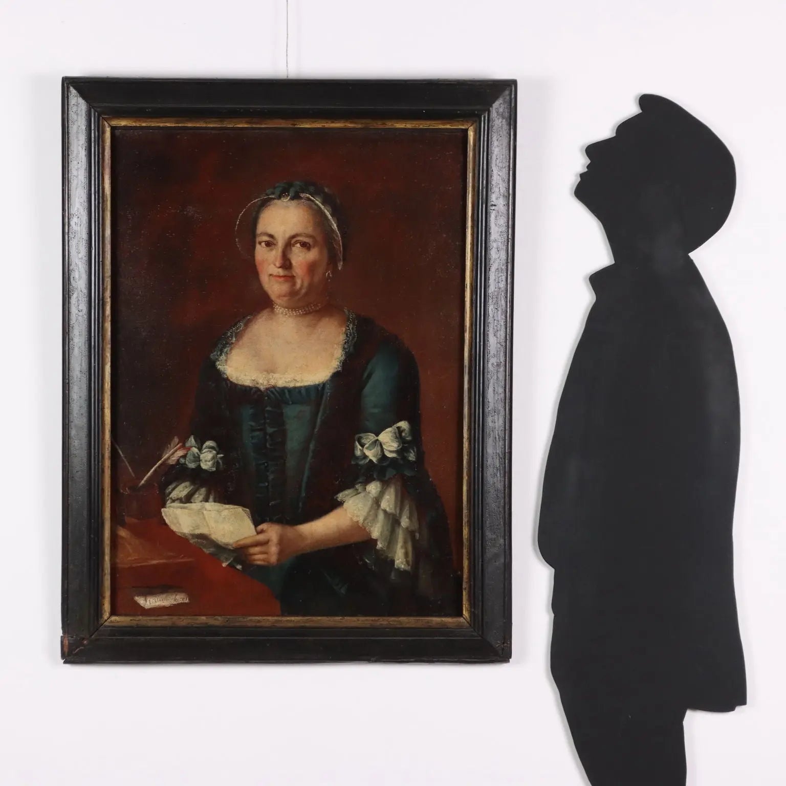 Antique Painting Female Portrait Oil on Canvas XVIII Century | Art | Antique Painting