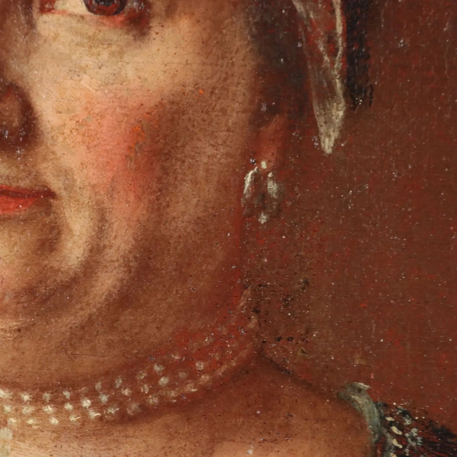 Antique Painting Female Portrait Oil on Canvas XVIII Century | Art | Antique Painting