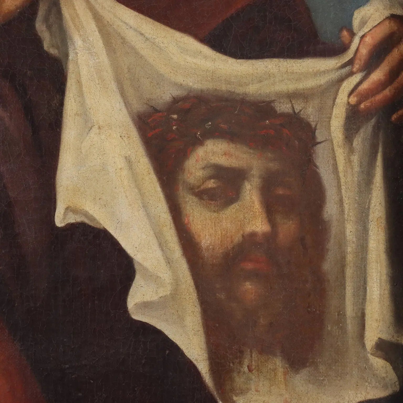 Antique Painting Religious Subject Oil on Canvas XVII Century | Art | Antique Painting