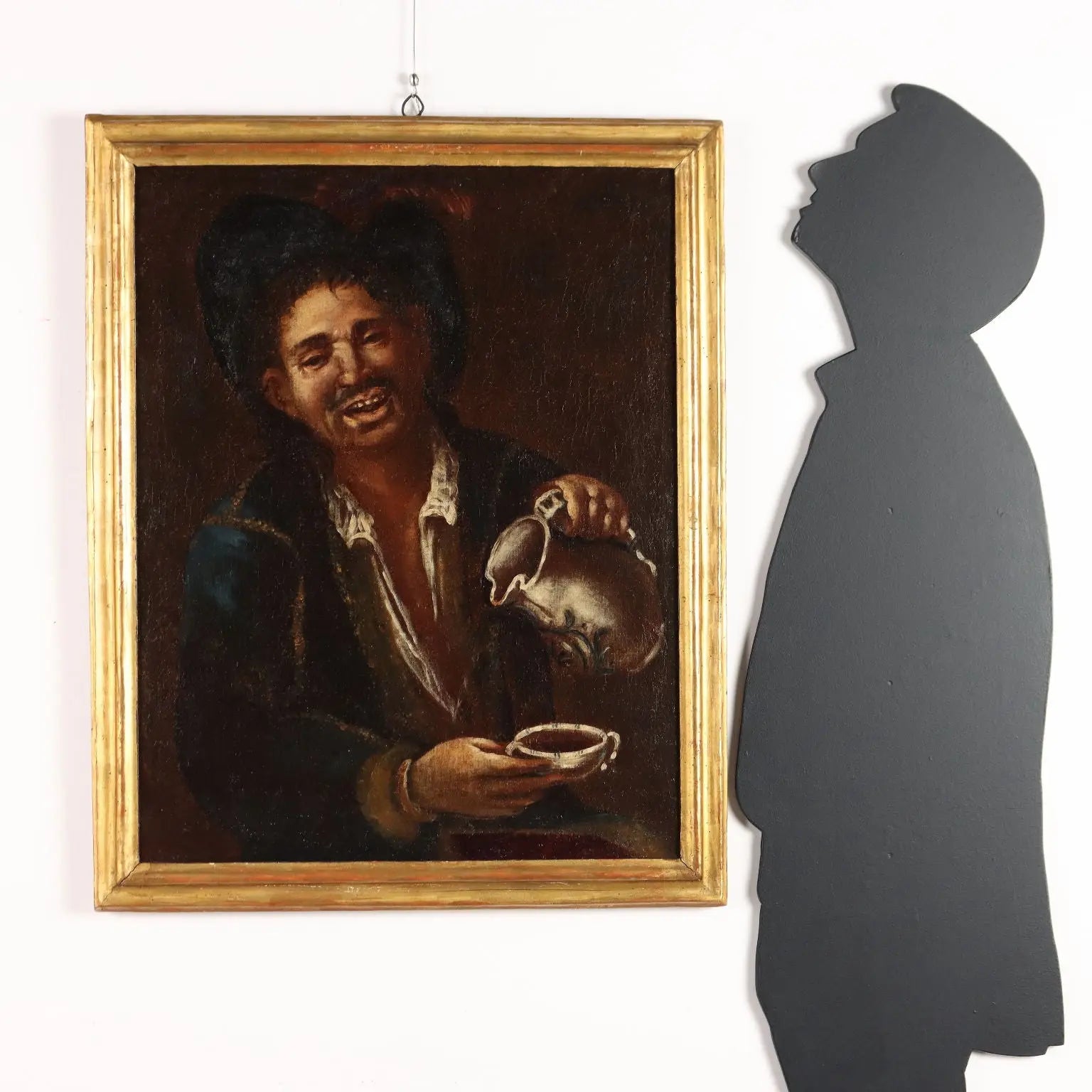 Antique Painting Disciple of Giacomo Francesco Cipper XVIII Century - The Drinker | Art | Antique Painting
