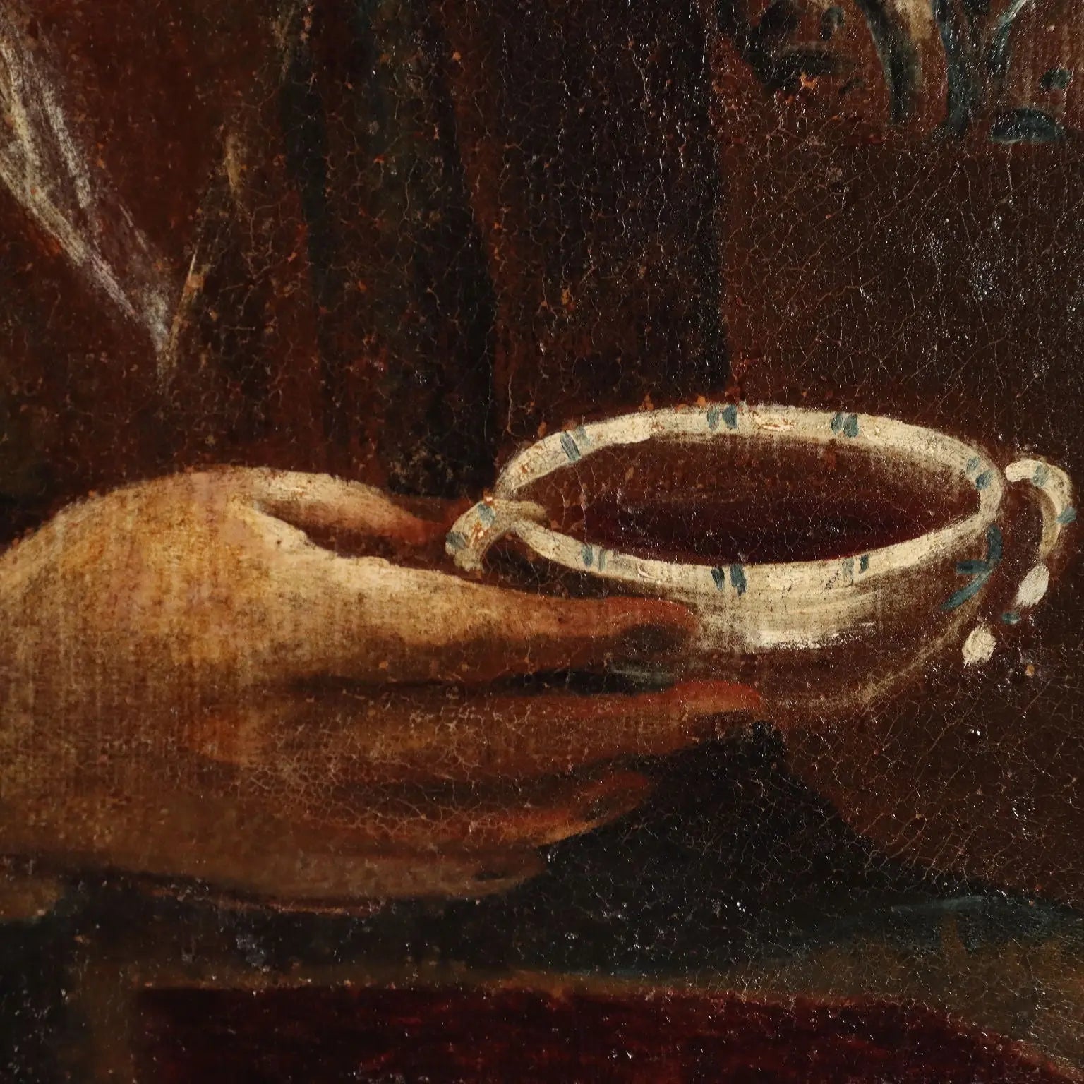 Antique Painting Disciple of Giacomo Francesco Cipper XVIII Century - The Drinker | Art | Antique Painting