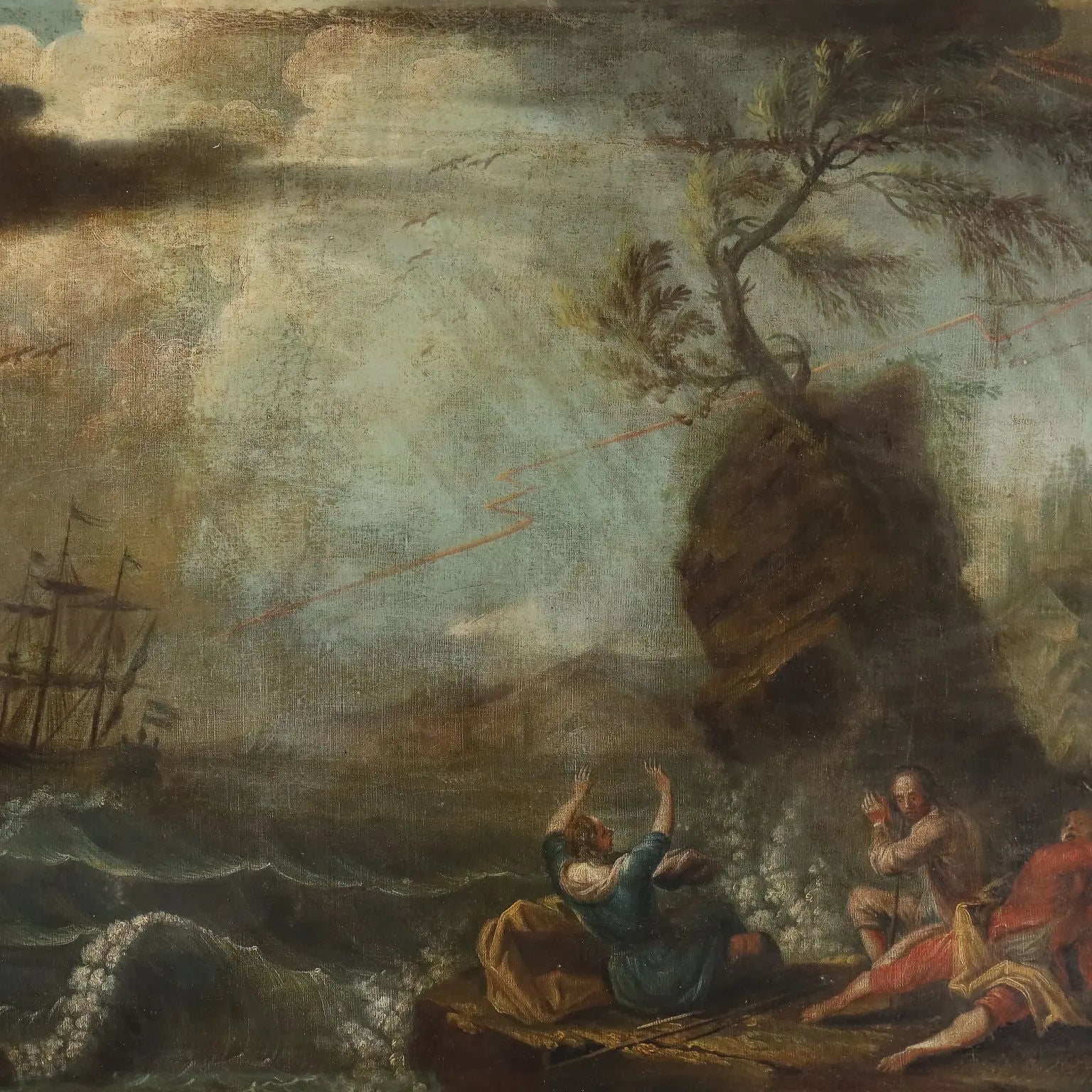 Antique Painting Oil on Canvas French School XVIII Century | Art | Antique Painting