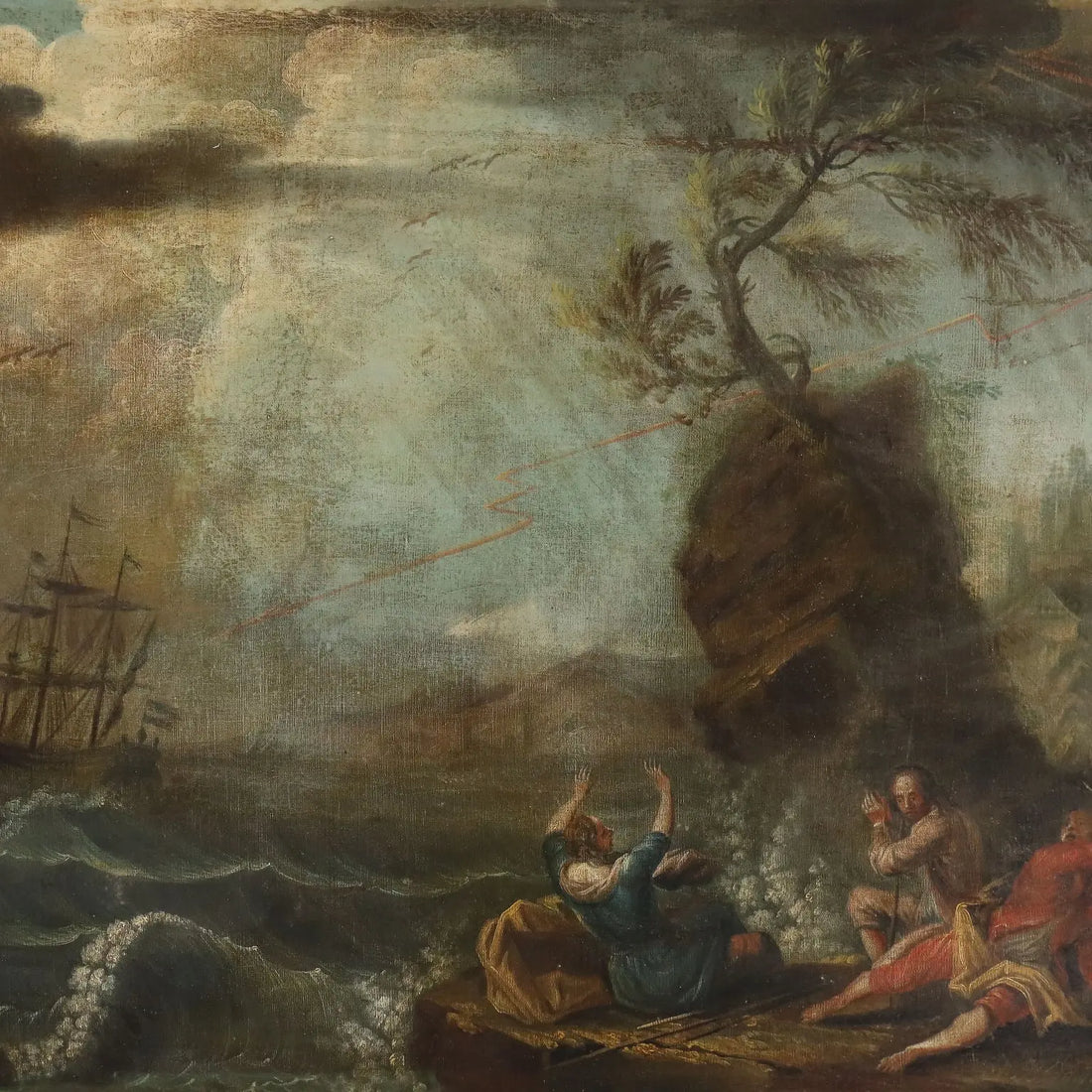 Antique Painting Oil on Canvas French School XVIII Century | Art | Antique Painting