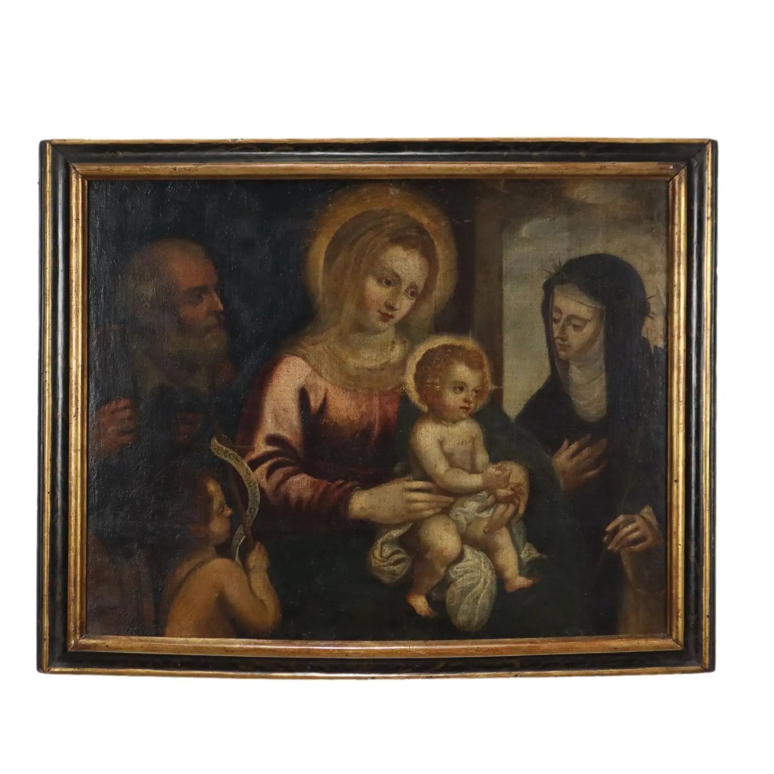 Antique Painting Religious Subject Oil on Canvas XVII Century | Art | Antique Painting