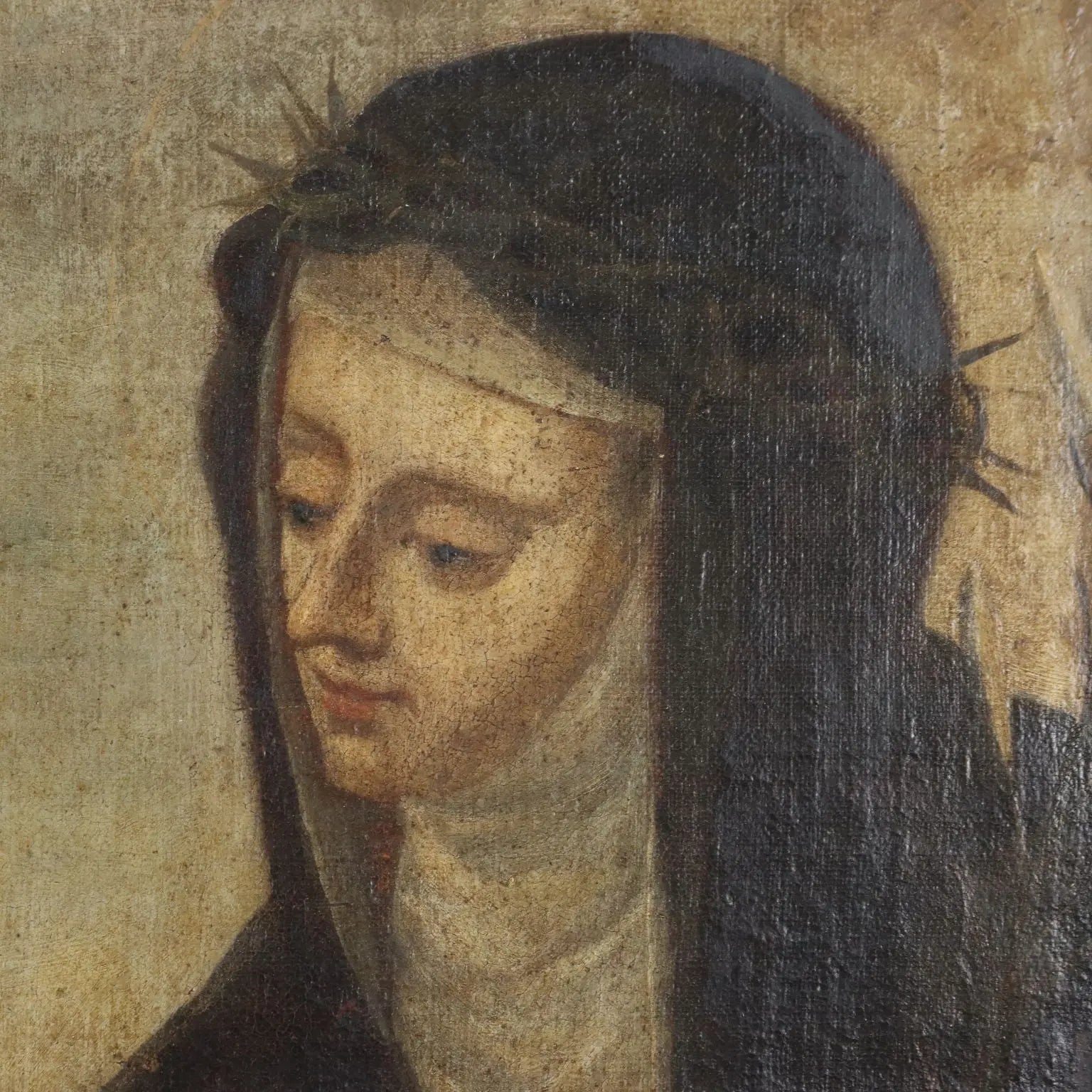 Antique Painting Religious Subject Oil on Canvas XVII Century | Art | Antique Painting
