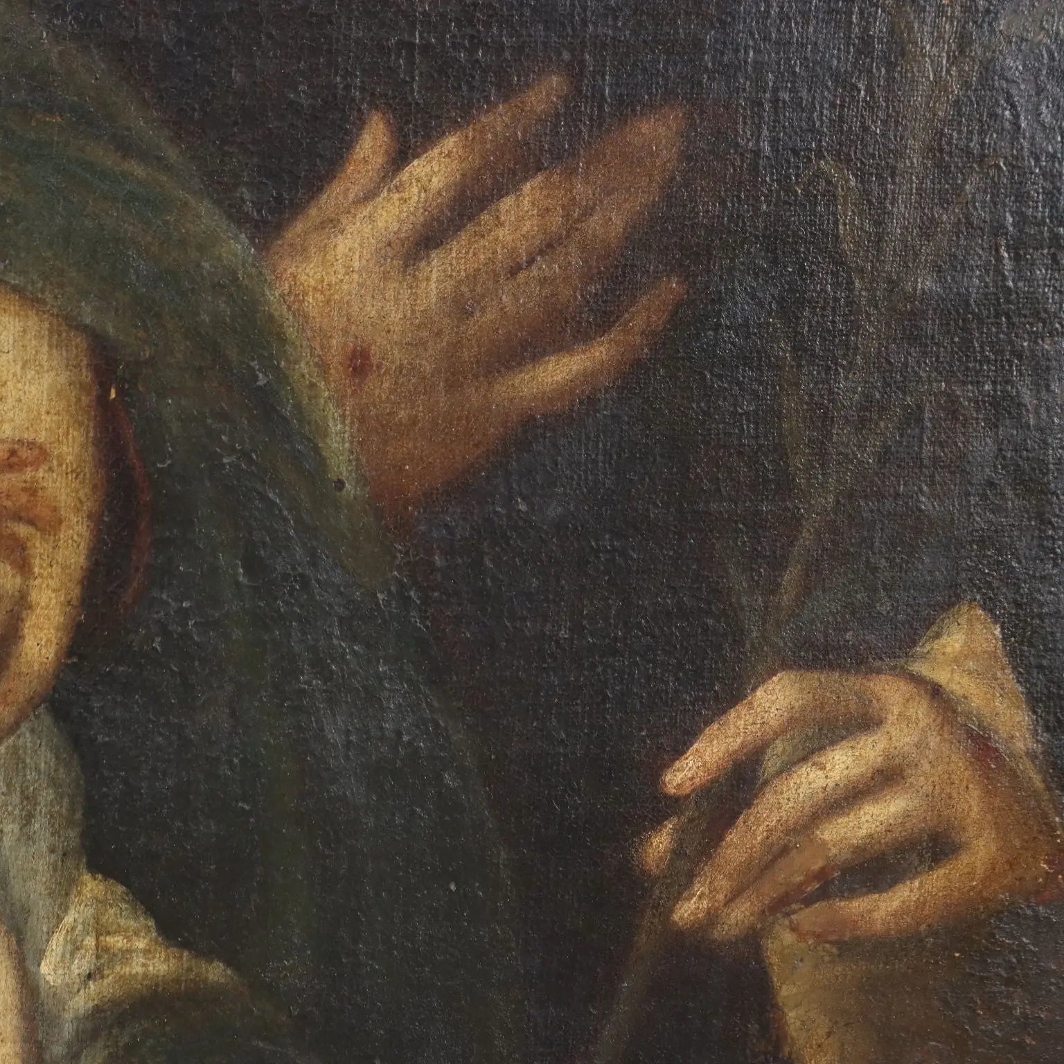 Antique Painting Religious Subject Oil on Canvas XVII Century | Art | Antique Painting